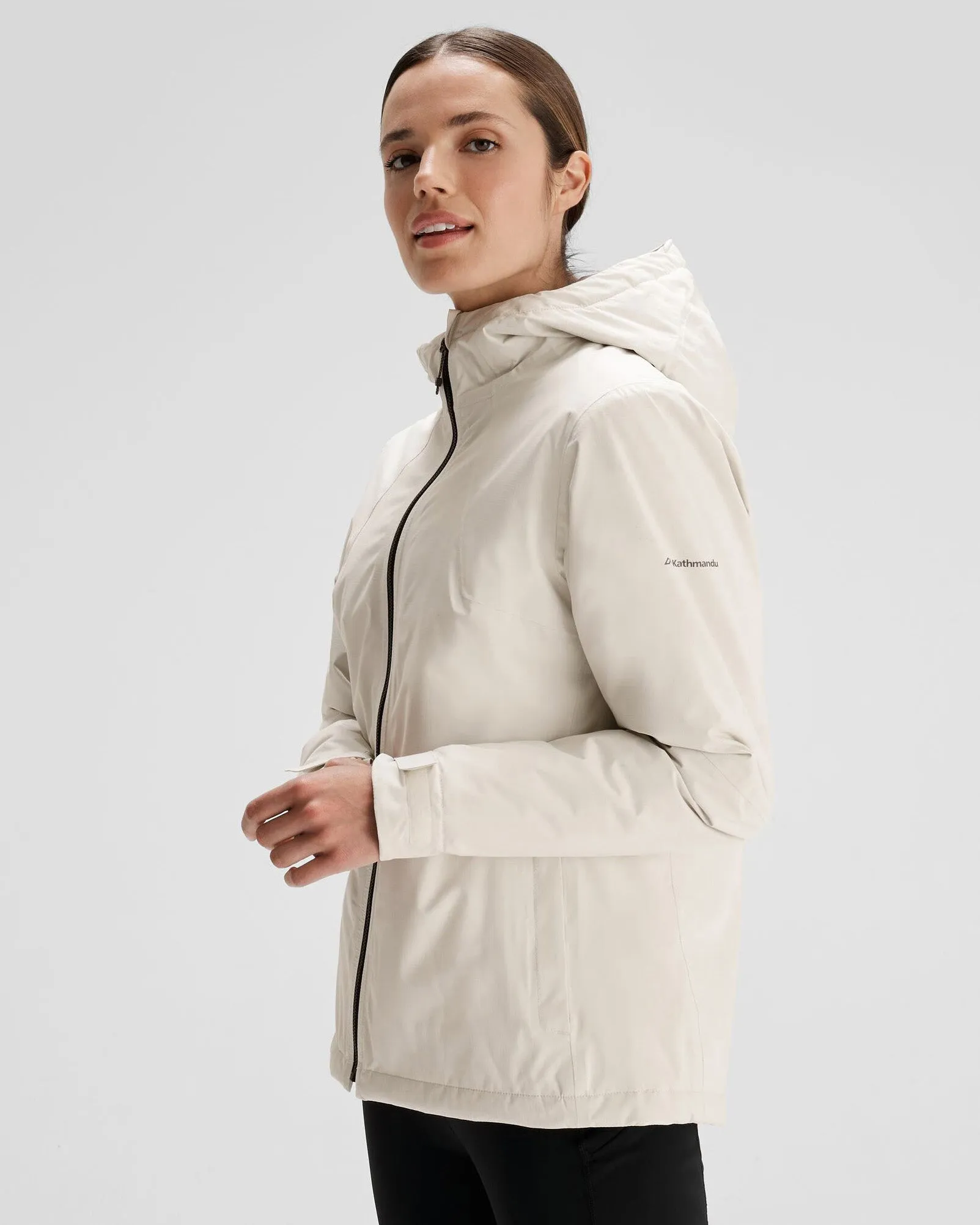 Women's Trailhead 2L Insulated Rain Jacket - Natural sold by Kathmandu Outdoor product image thumbnail 3