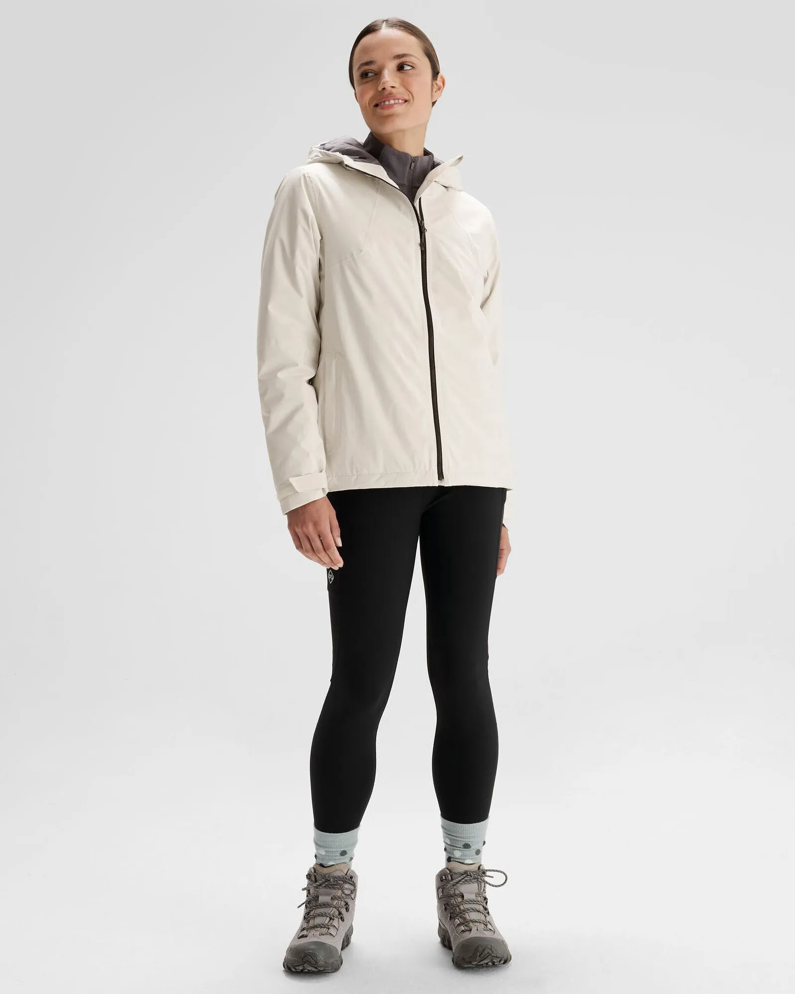 Women's Trailhead 2L Insulated Rain Jacket - Natural sold by Kathmandu Outdoor product image thumbnail 2