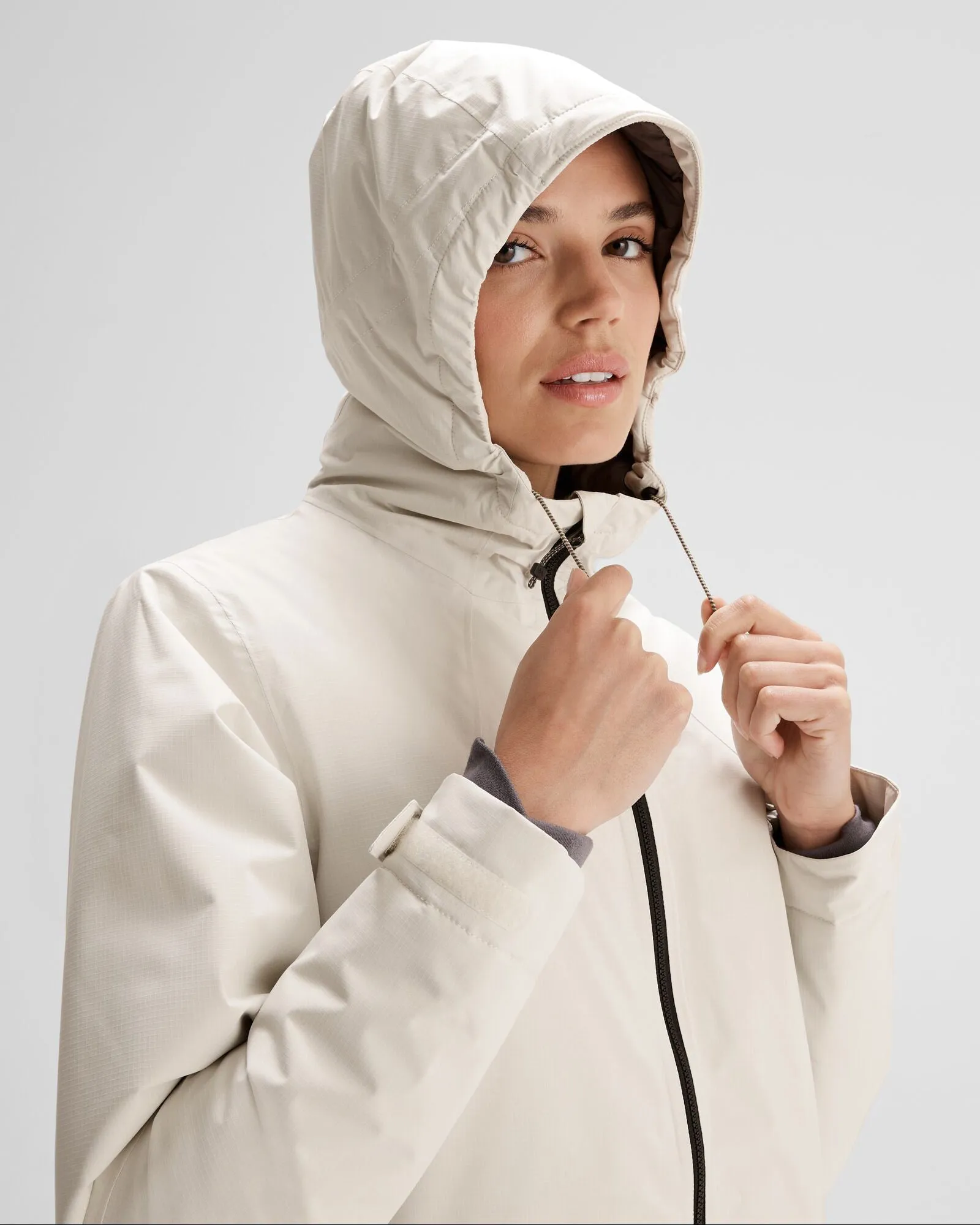 Women's Trailhead 2L Insulated Rain Jacket - Natural sold by Kathmandu Outdoor product image thumbnail 5