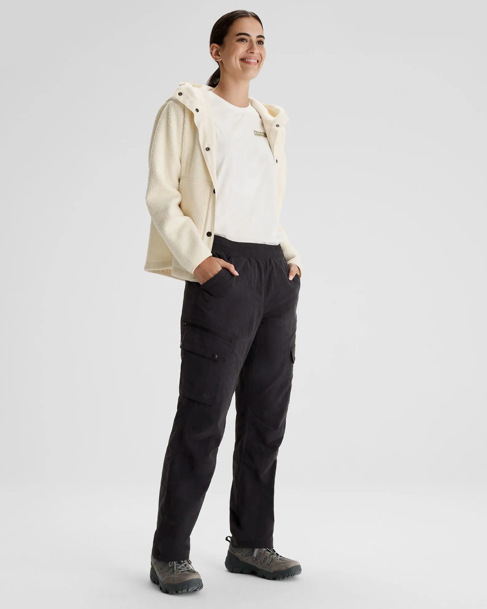 Women's EVRY-Day Lined Cargo Pants - Black sold by Kathmandu Outdoor product image thumbnail 2