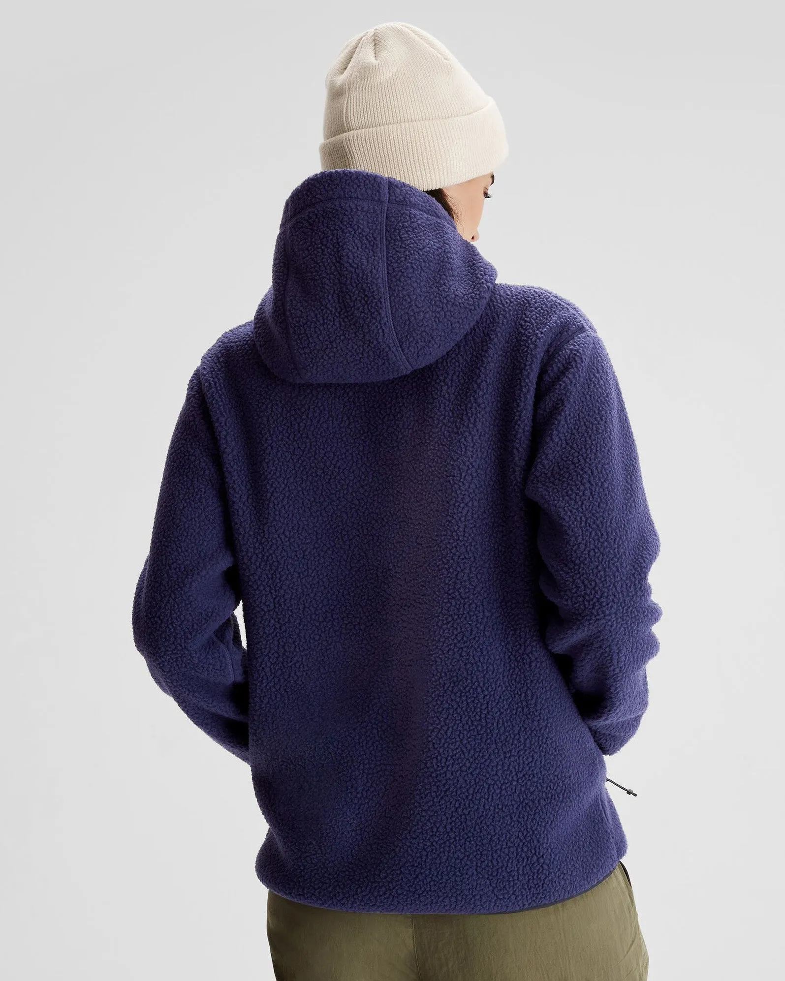 Women's Co-Z High Pile Hooded Pullover - Dark Horizon sold by Kathmandu Outdoor product image thumbnail 3
