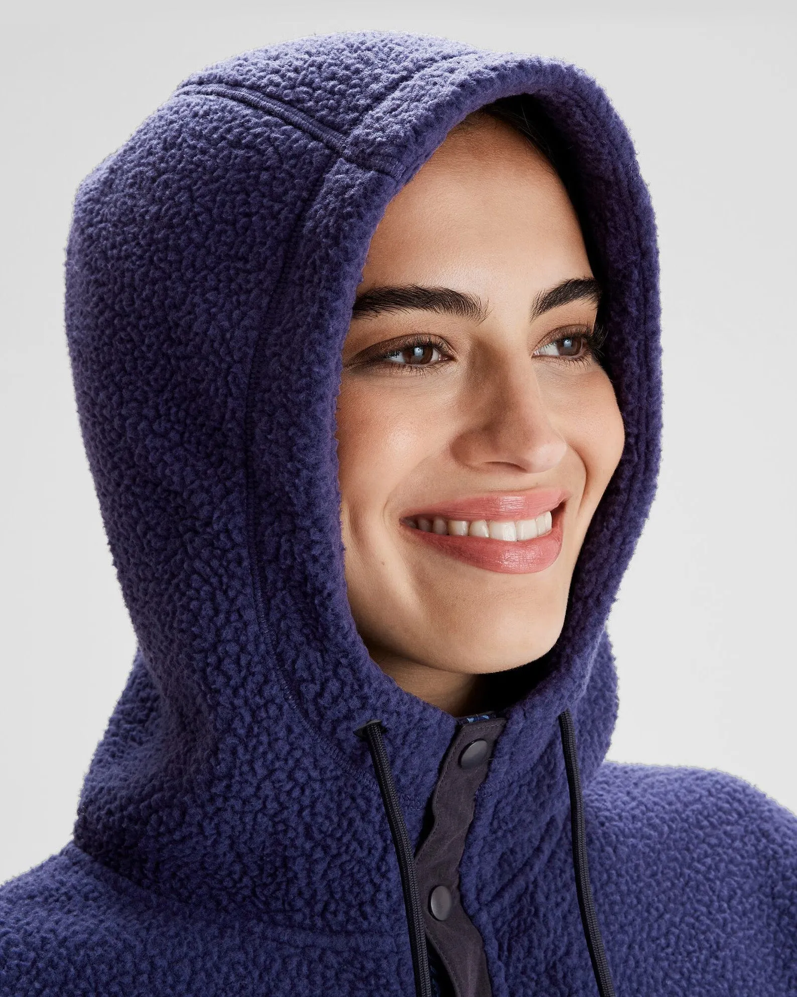 Women's Co-Z High Pile Hooded Pullover - Dark Horizon sold by Kathmandu Outdoor product image thumbnail 4