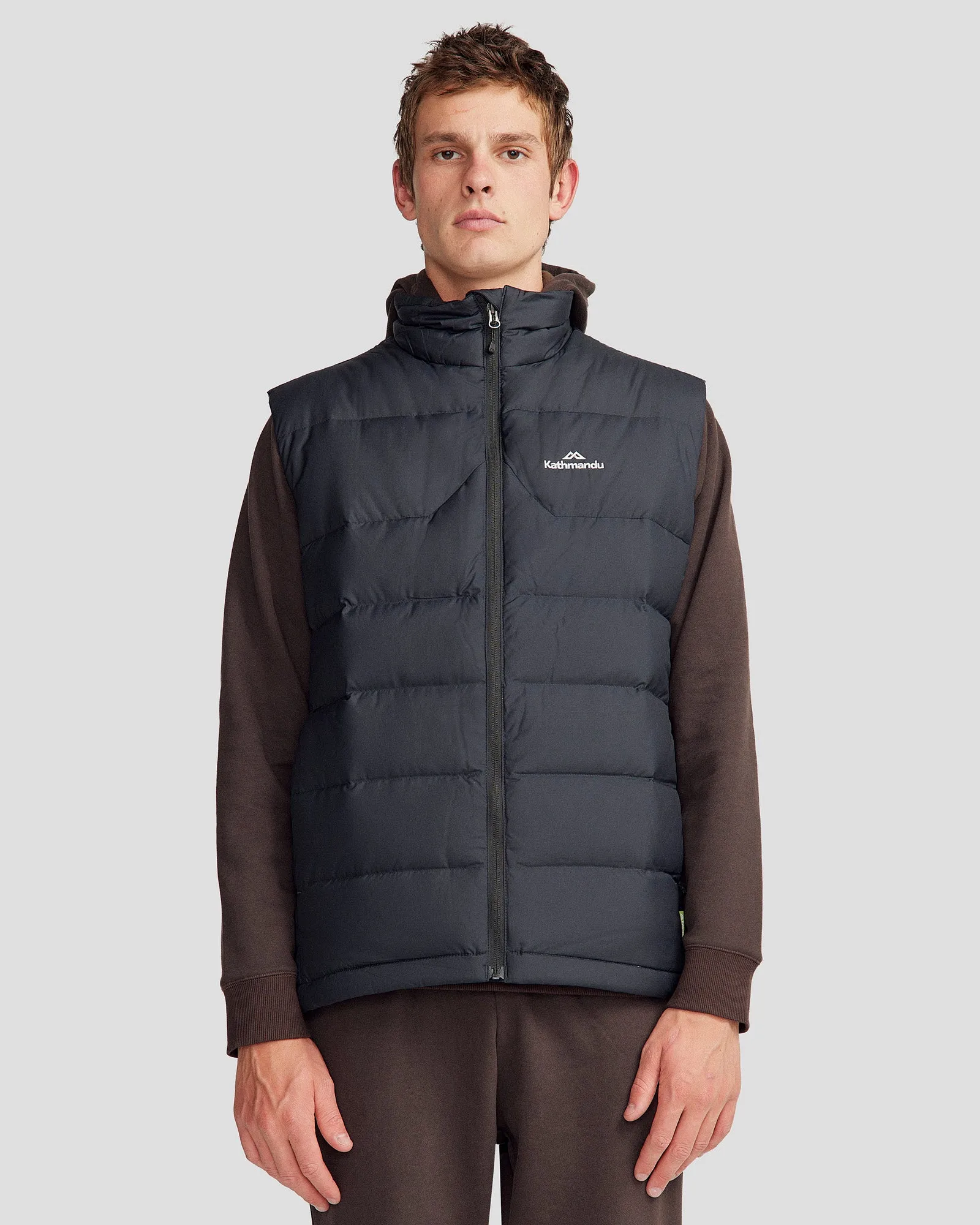 Men's Epiq Down Vest - Black sold by Kathmandu Outdoor