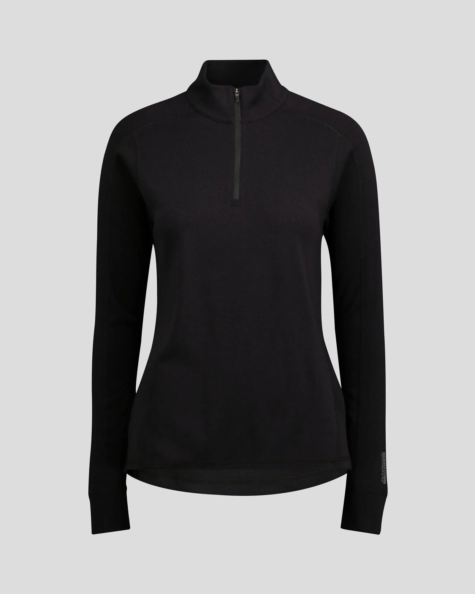 Women's K-Merino 250 Quarter Zip Top - Black Stingray sold by Kathmandu Outdoor product image thumbnail 5