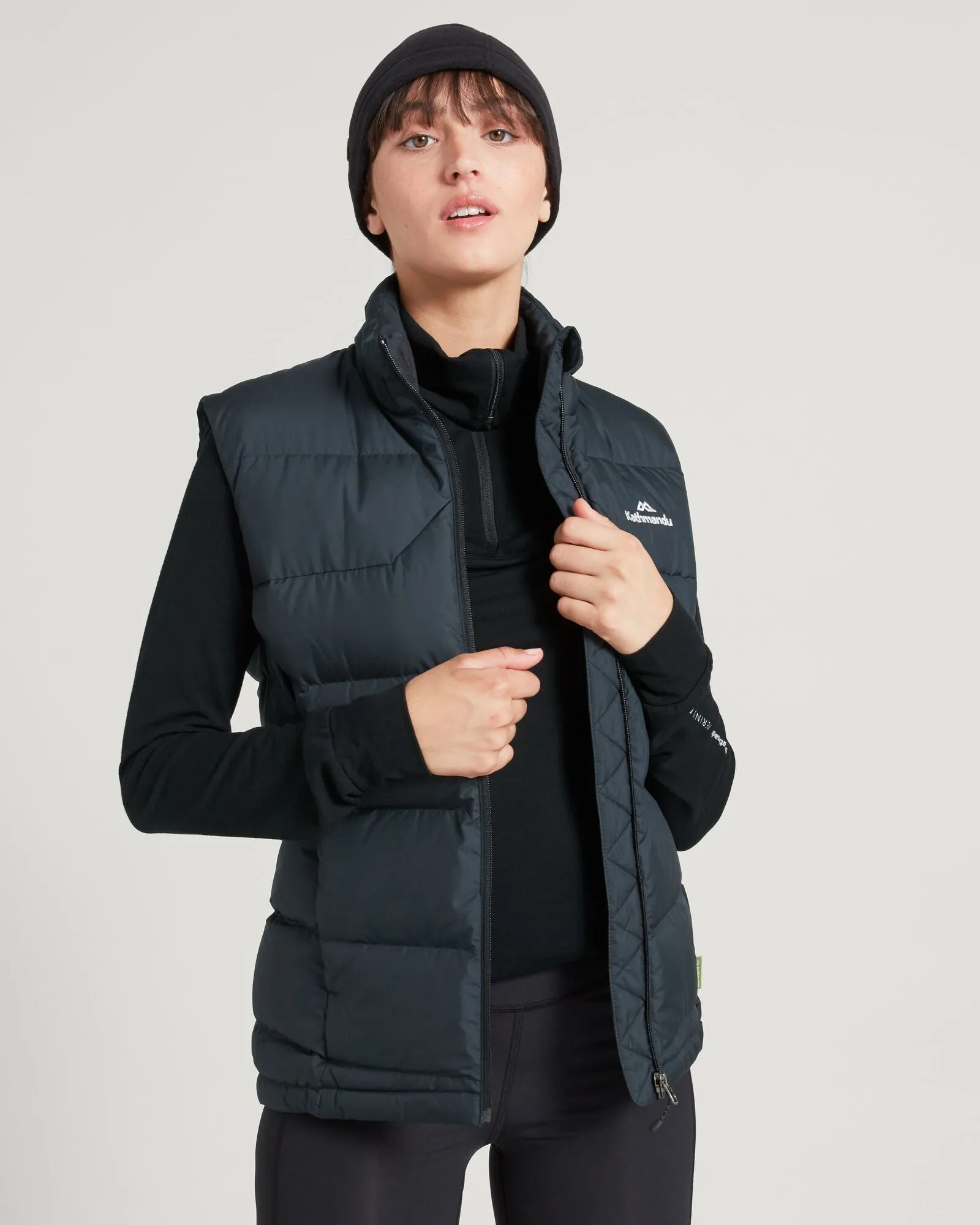 Women's Epiq Down Vest - Black sold by Kathmandu Outdoor product image thumbnail 2