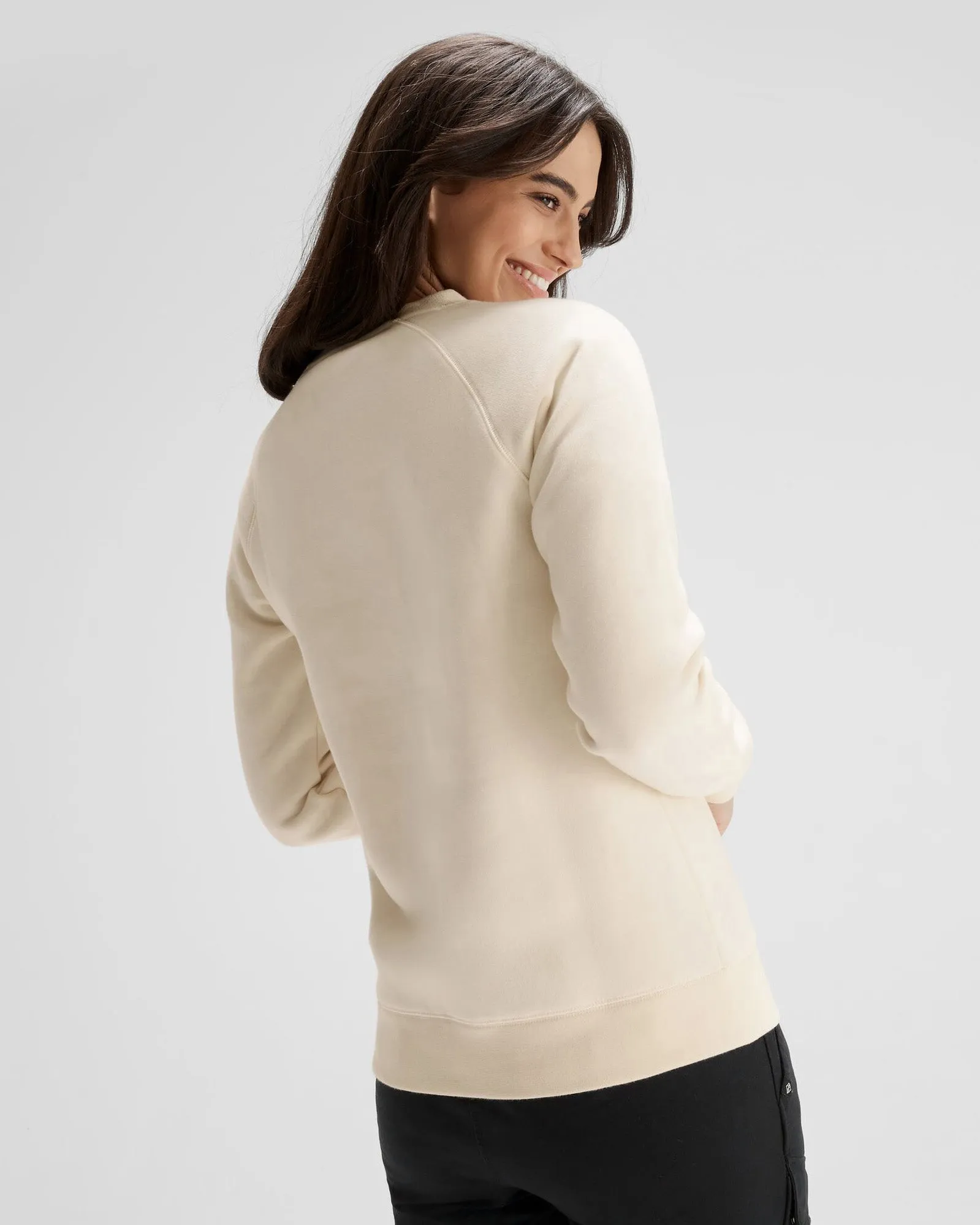 Women's Kathmandu Logo Crew Sweater - Natural sold by Kathmandu Outdoor product image thumbnail 3