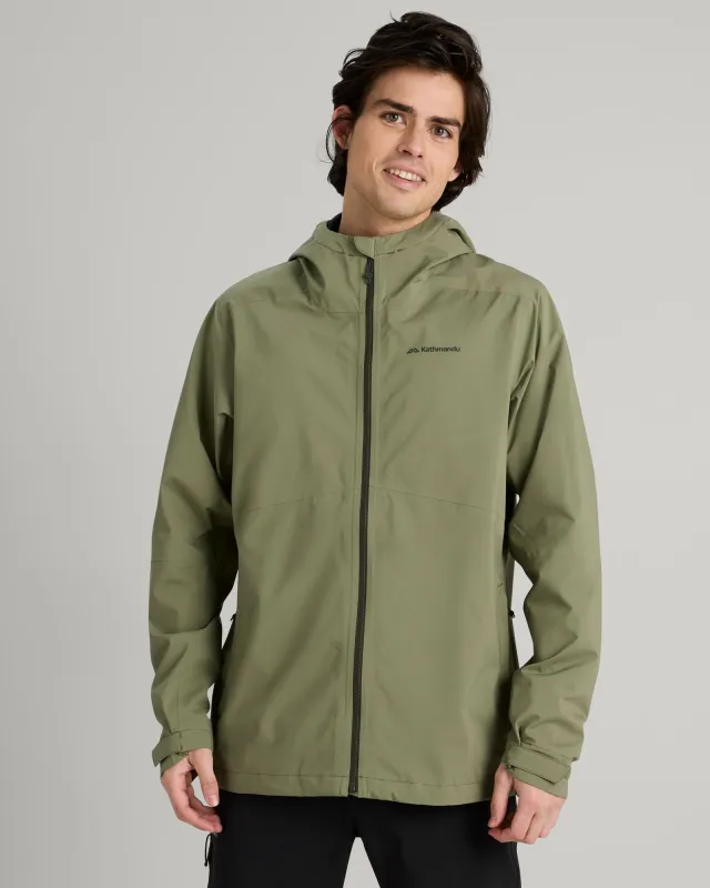Men's Trailhead Stretch 2.5-layer Rain Jacket - Beech sold by Kathmandu Outdoor