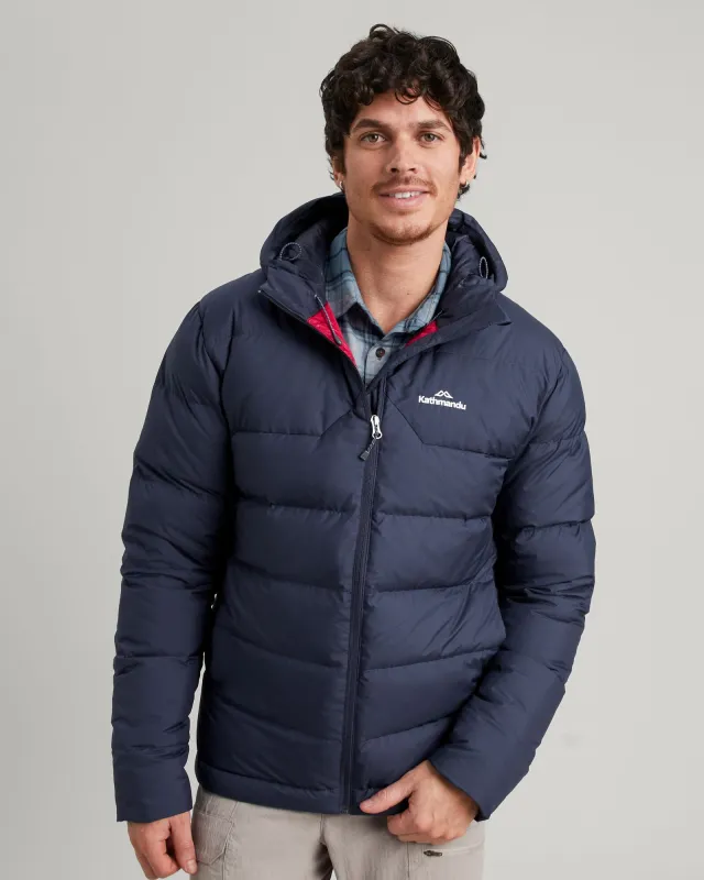 Men's Epiq Hooded Down Jacket - Midnight Navy sold by Kathmandu Outdoor