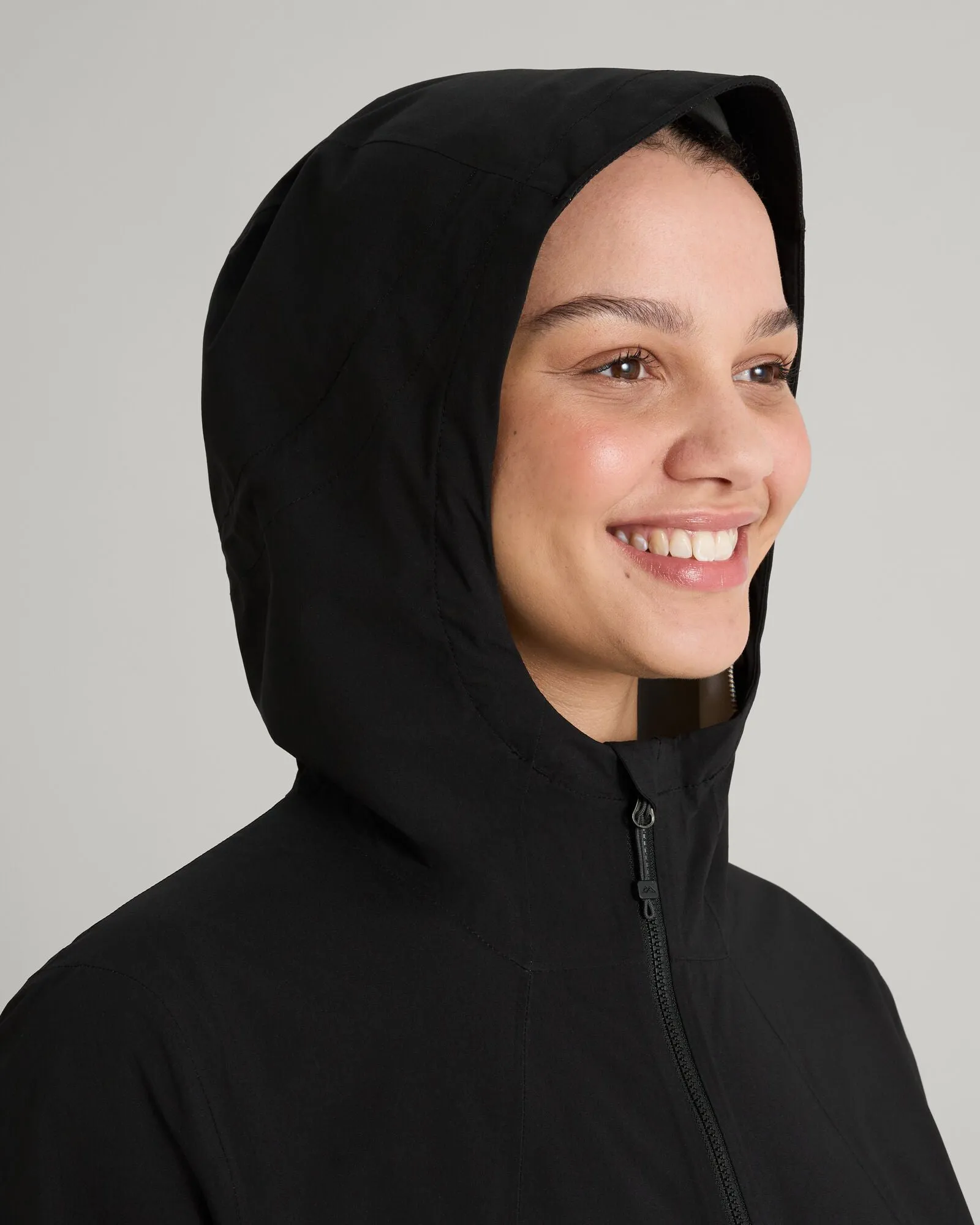 Women's Trailhead Stretch 2.5-layer Rain Jacket - Black Stingray sold by Kathmandu Outdoor product image thumbnail 5