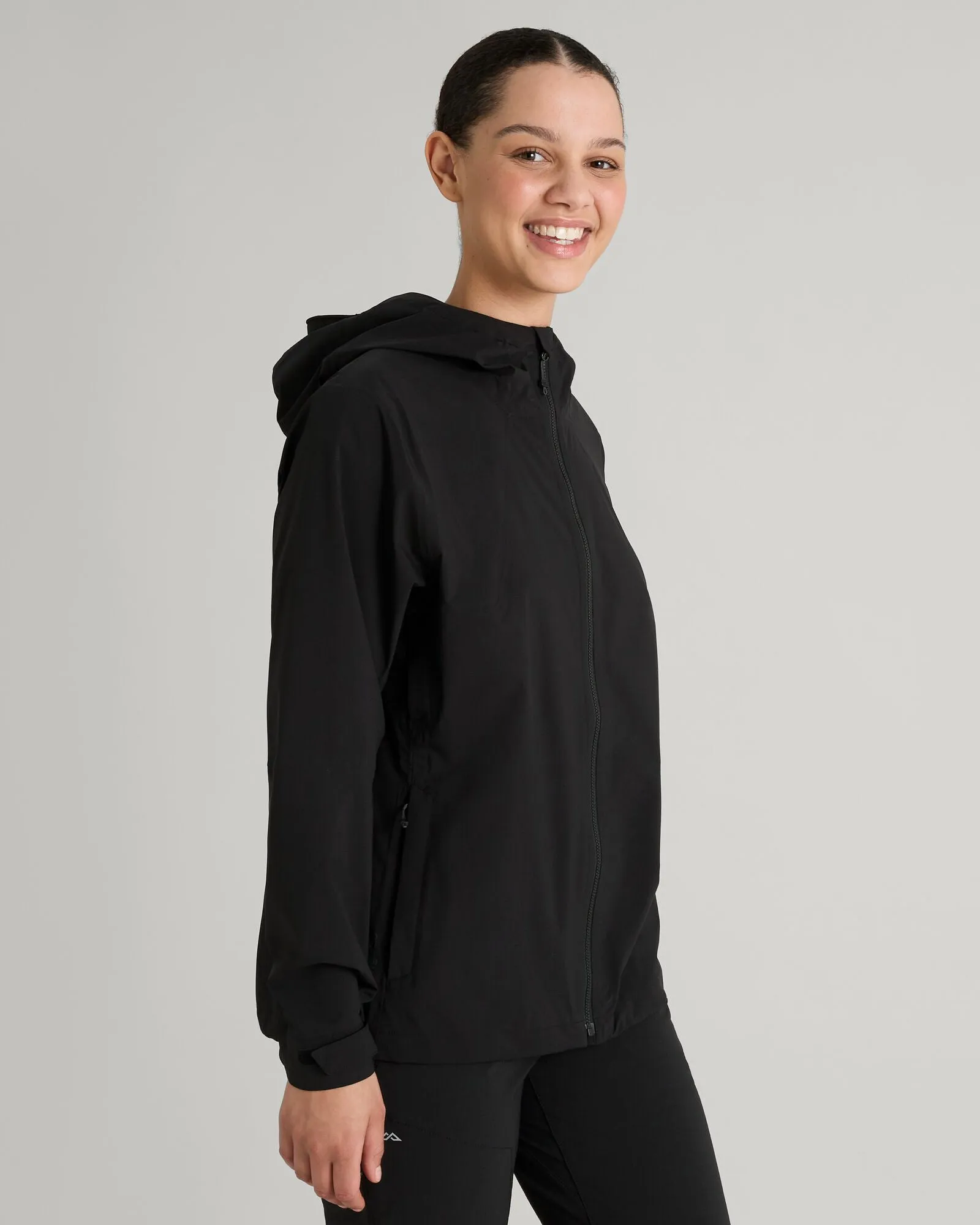 Women's Trailhead Stretch 2.5-layer Rain Jacket - Black Stingray sold by Kathmandu Outdoor product image thumbnail 3