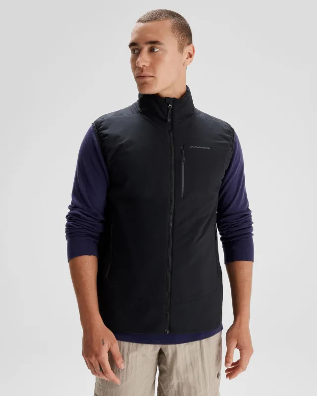 Men's Seeker PrimaLoft® Active Vest - Black Stingray sold by Kathmandu Outdoor