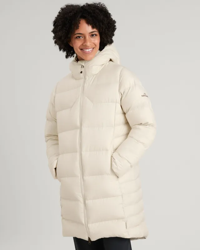 Women's Epiq Down Parka Jacket - Natural sold by Kathmandu Outdoor