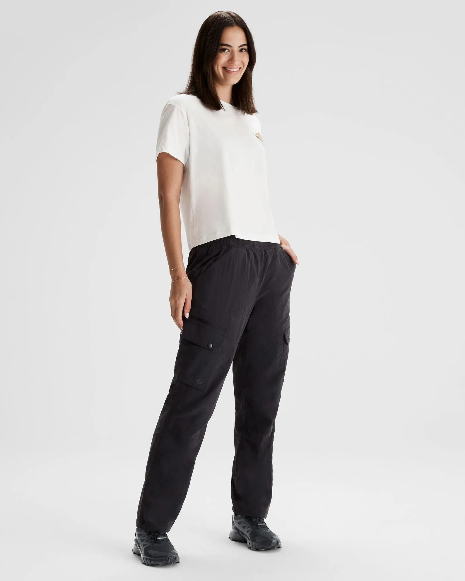 Women's Kathmandu Logo Sunburst Organic Cotton T-shirt - White sold by Kathmandu Outdoor product image thumbnail 2