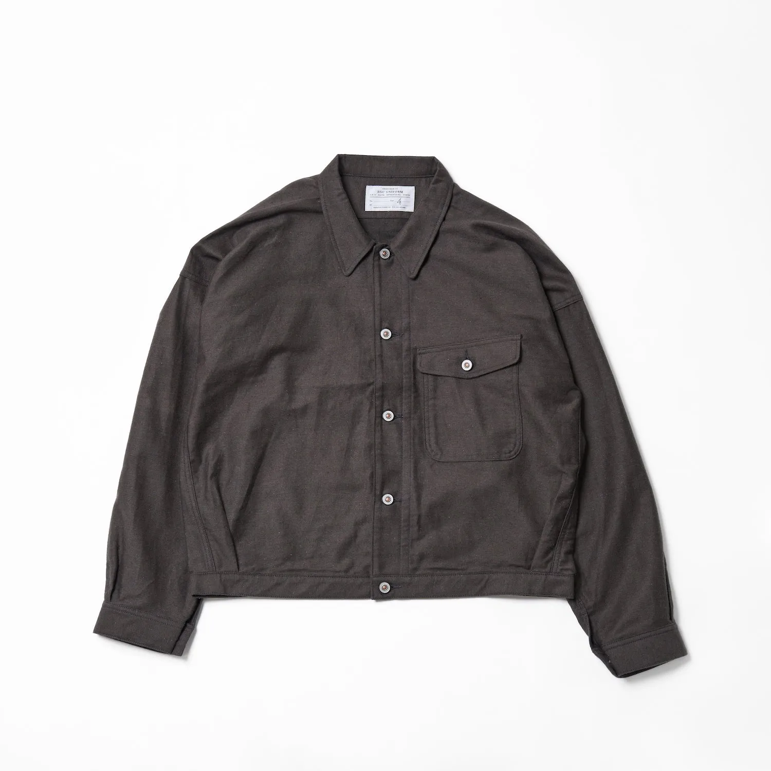 BSC Uniform "Split Jumpsuit Jacket" CHARCOAL GRAY sold by Brass Shoe Co.