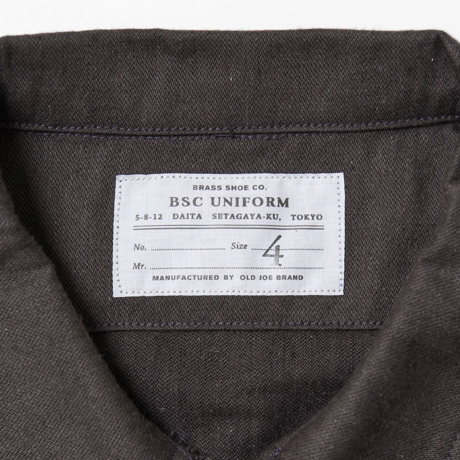 BSC Uniform "Split Jumpsuit Jacket" CHARCOAL GRAY sold by Brass Shoe Co. product image thumbnail 3