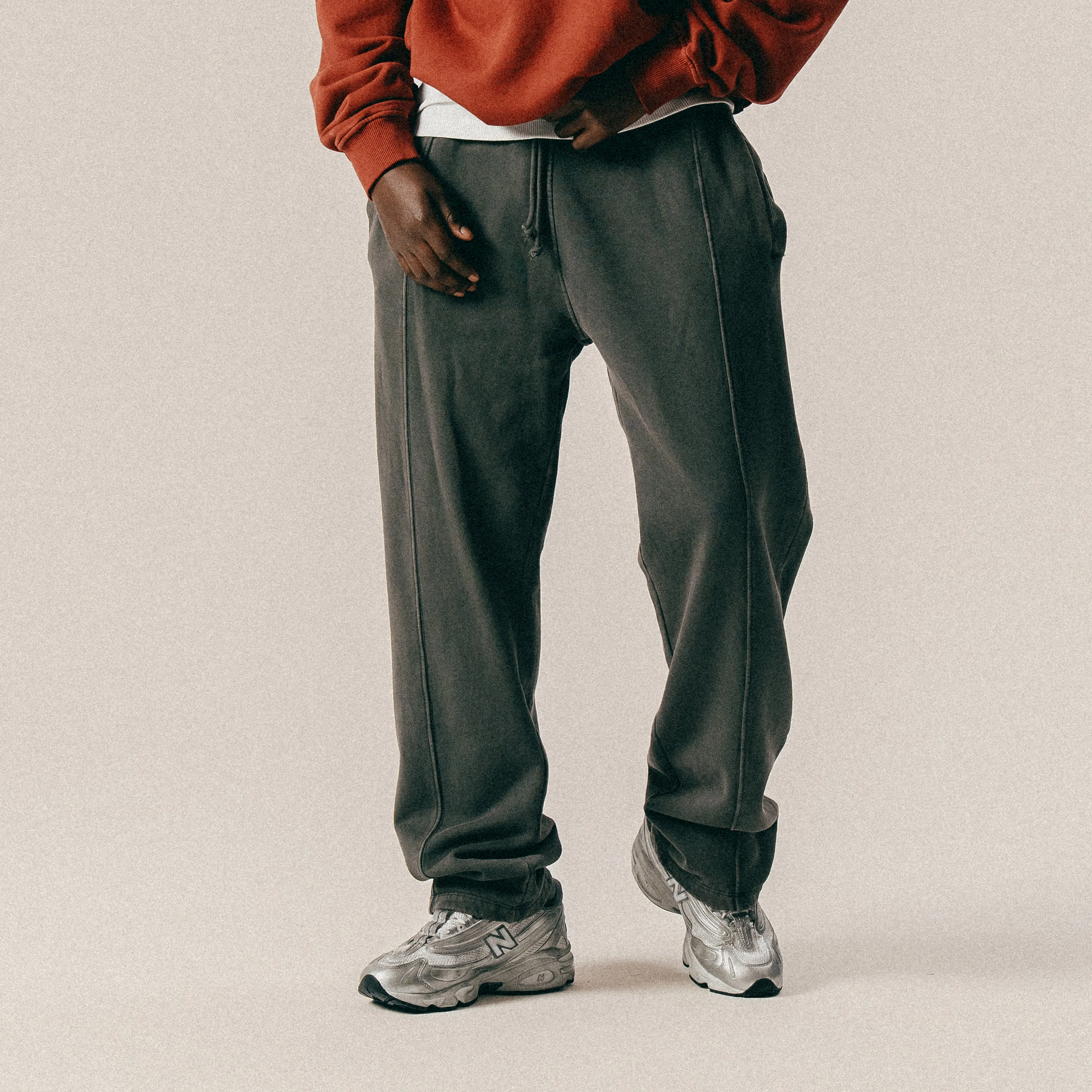 BLKVIS SOURCE GMT DYE SWEATPANTS - BLACK sold by BLKVIS product image thumbnail 2