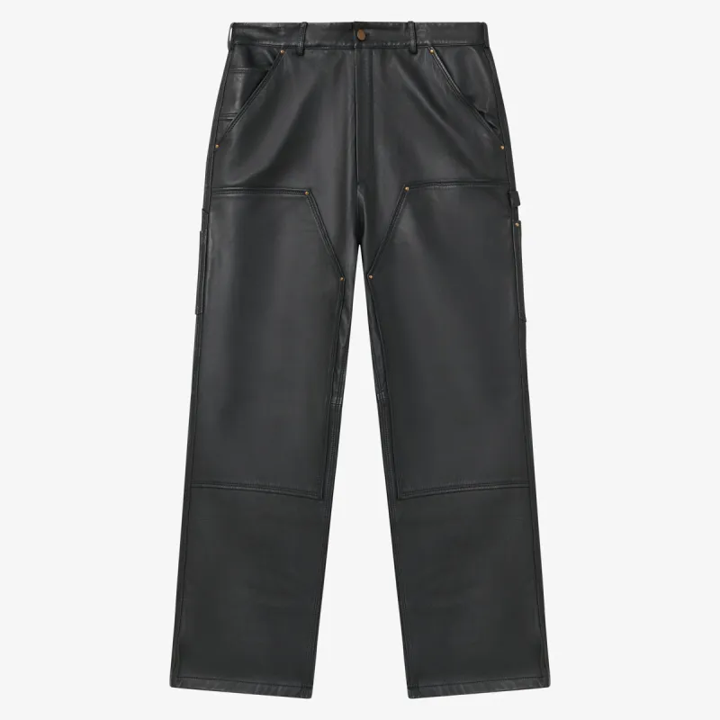 BLKVIS DOUBLE KNEE LEATHER PANTS - BLACK sold by BLKVIS
