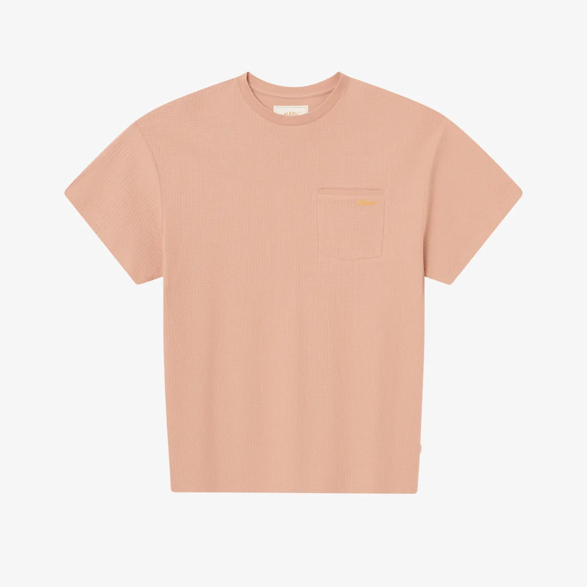 BLKVIS SCRIPT POINTELLE TEE - CAFE AU LAIT sold by BLKVIS