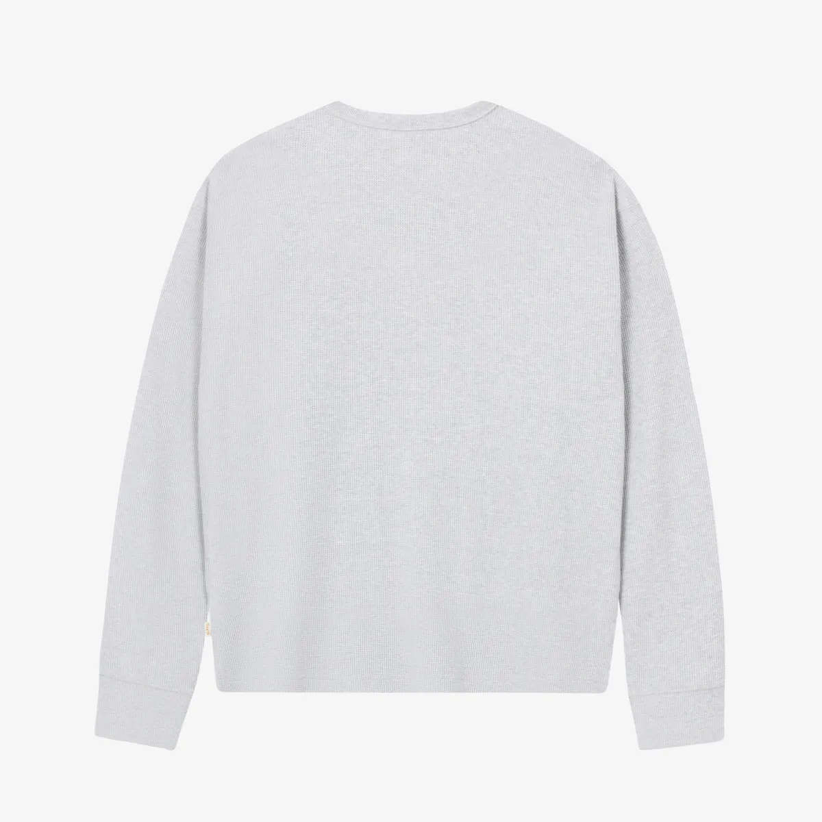BLKVIS SCRIPT WAFFLE LONGSLEEVE - MID GREY HEATHER sold by BLKVIS product image thumbnail 4