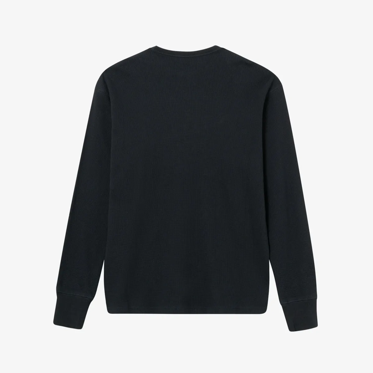 BLKVIS SCRIPT WAFFLE LONGSLEEVE - BLACK sold by BLKVIS product image thumbnail 4