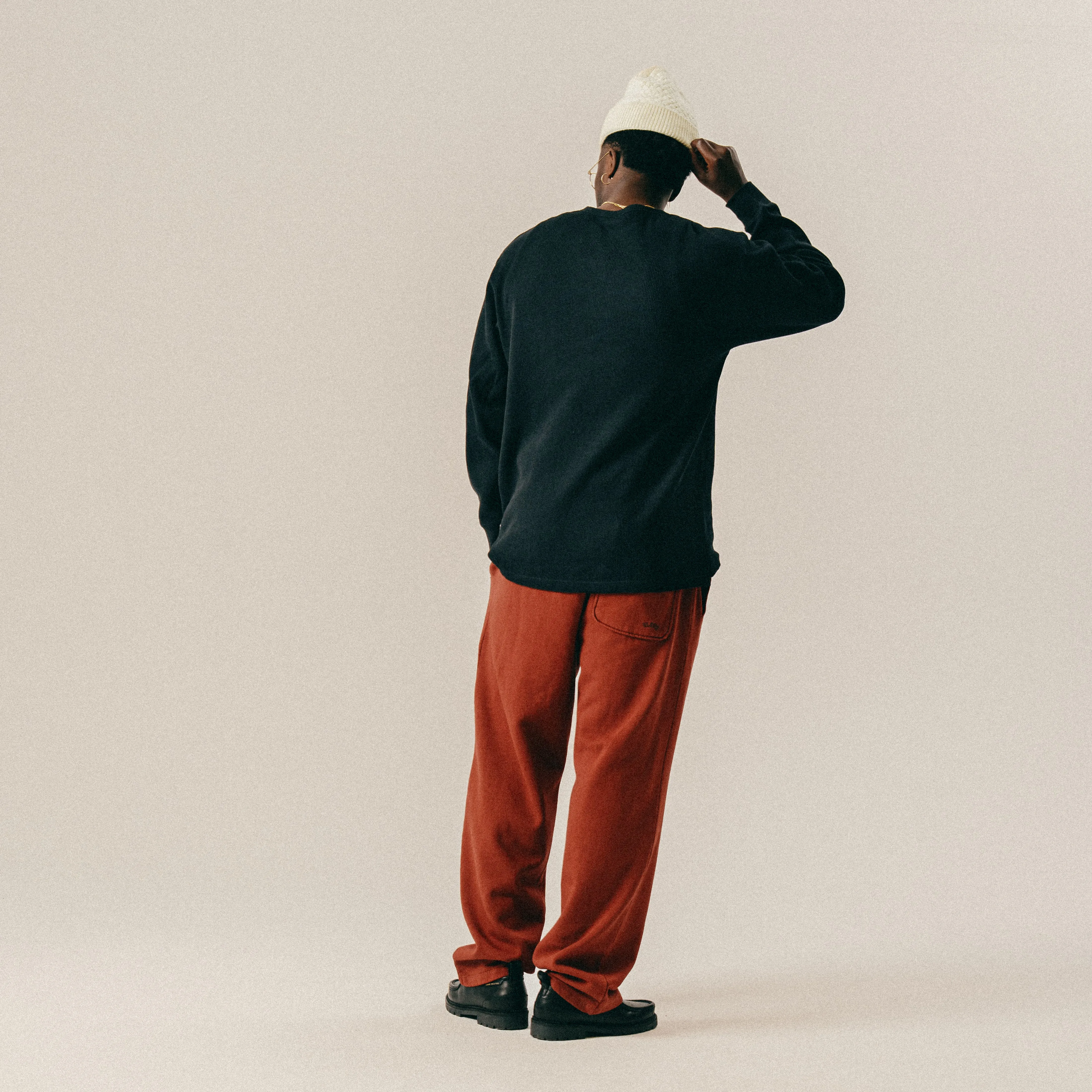 BLKVIS SCRIPT WAFFLE LONGSLEEVE - BLACK sold by BLKVIS product image thumbnail 5