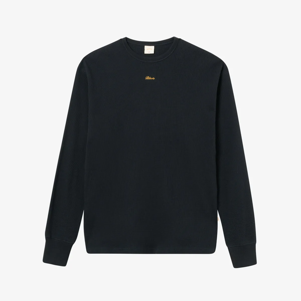 BLKVIS SCRIPT WAFFLE LONGSLEEVE - BLACK sold by BLKVIS