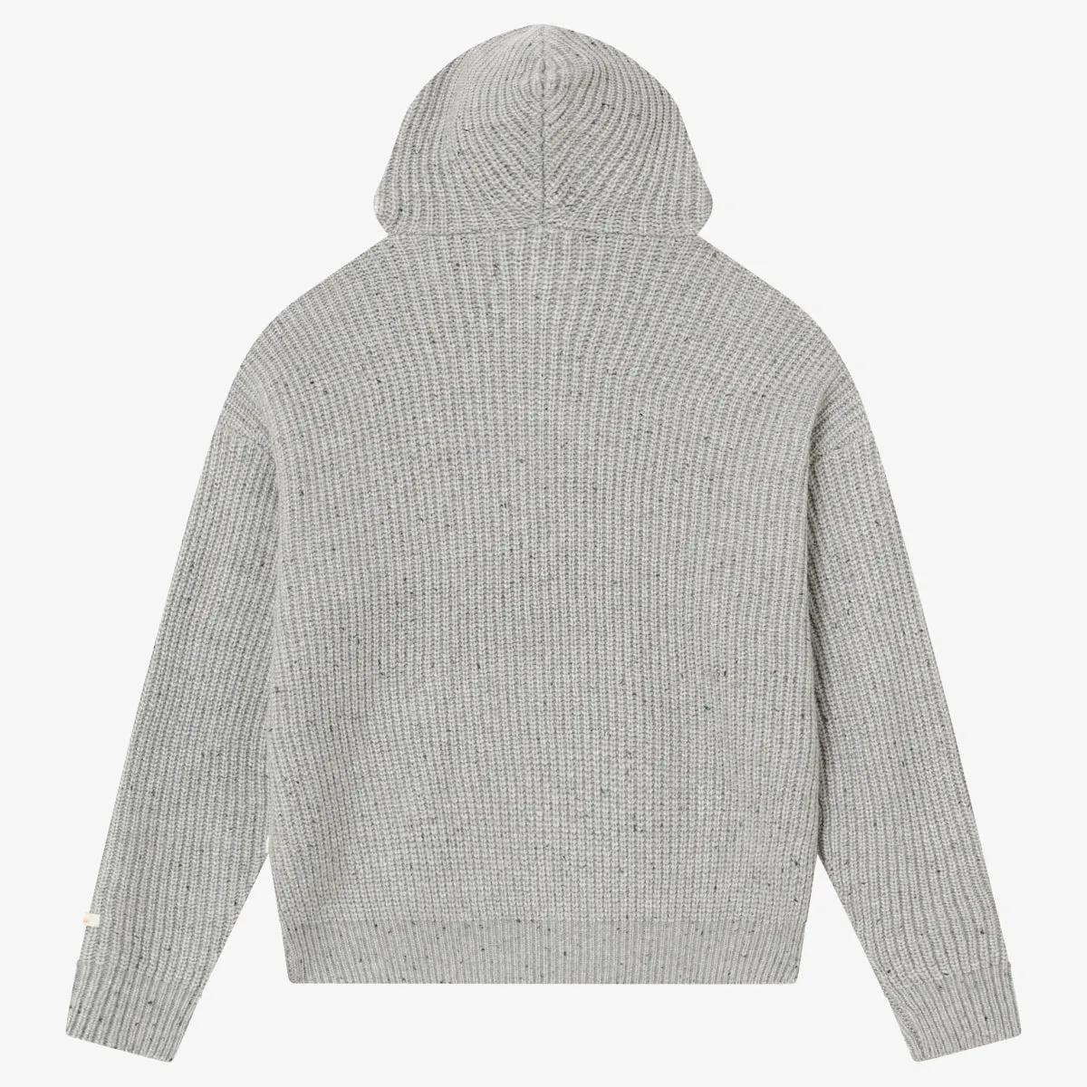 BLKVIS SCRIPT HEAVY KNIT HOODY - MID GREY HEATHER sold by BLKVIS product image thumbnail 5