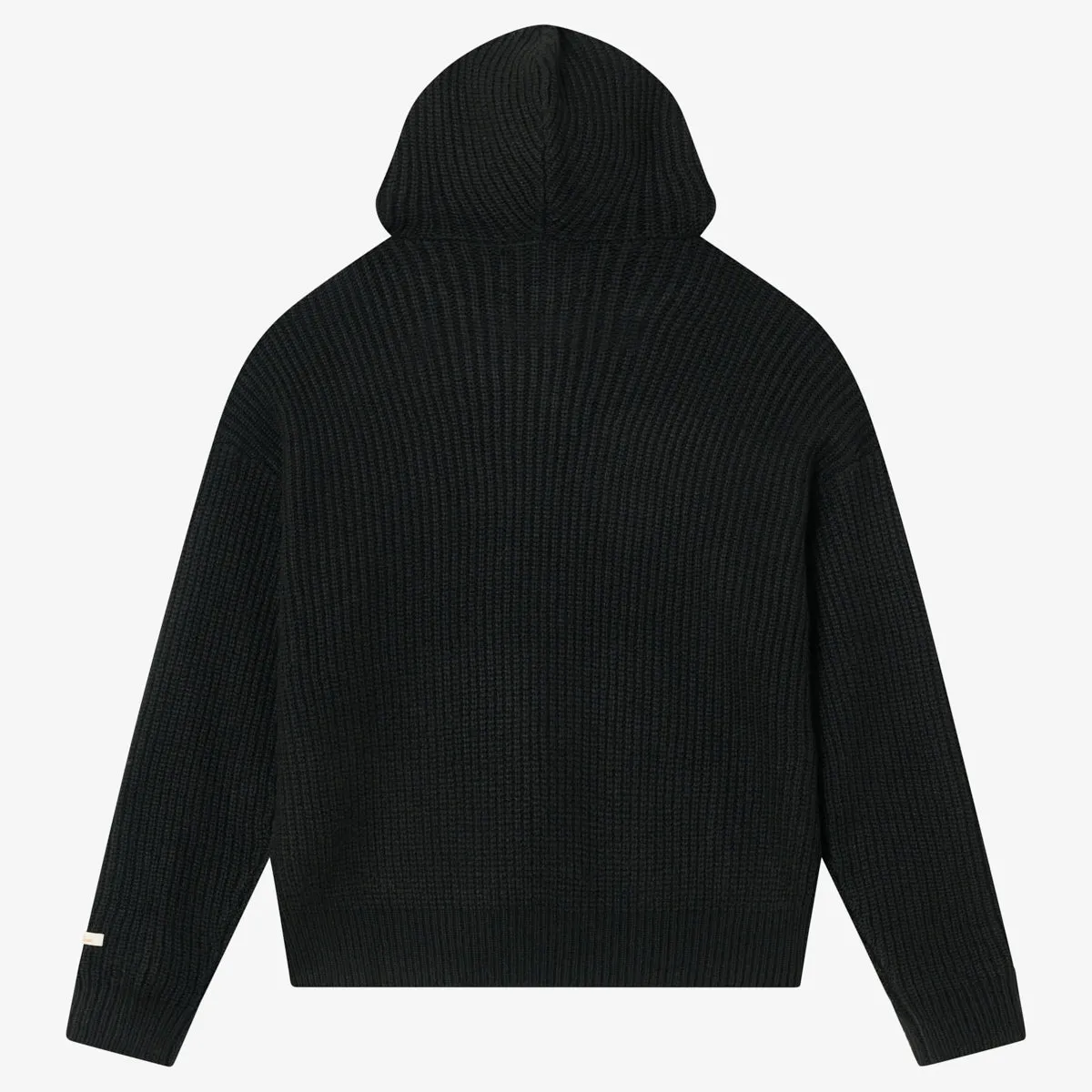 BLKVIS SCRIPT HEAVY KNIT HOODY - BLACK sold by BLKVIS product image thumbnail 4