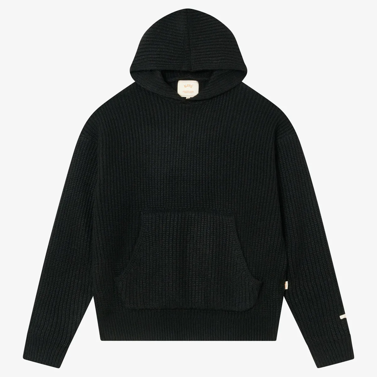 BLKVIS SCRIPT HEAVY KNIT HOODY - BLACK sold by BLKVIS