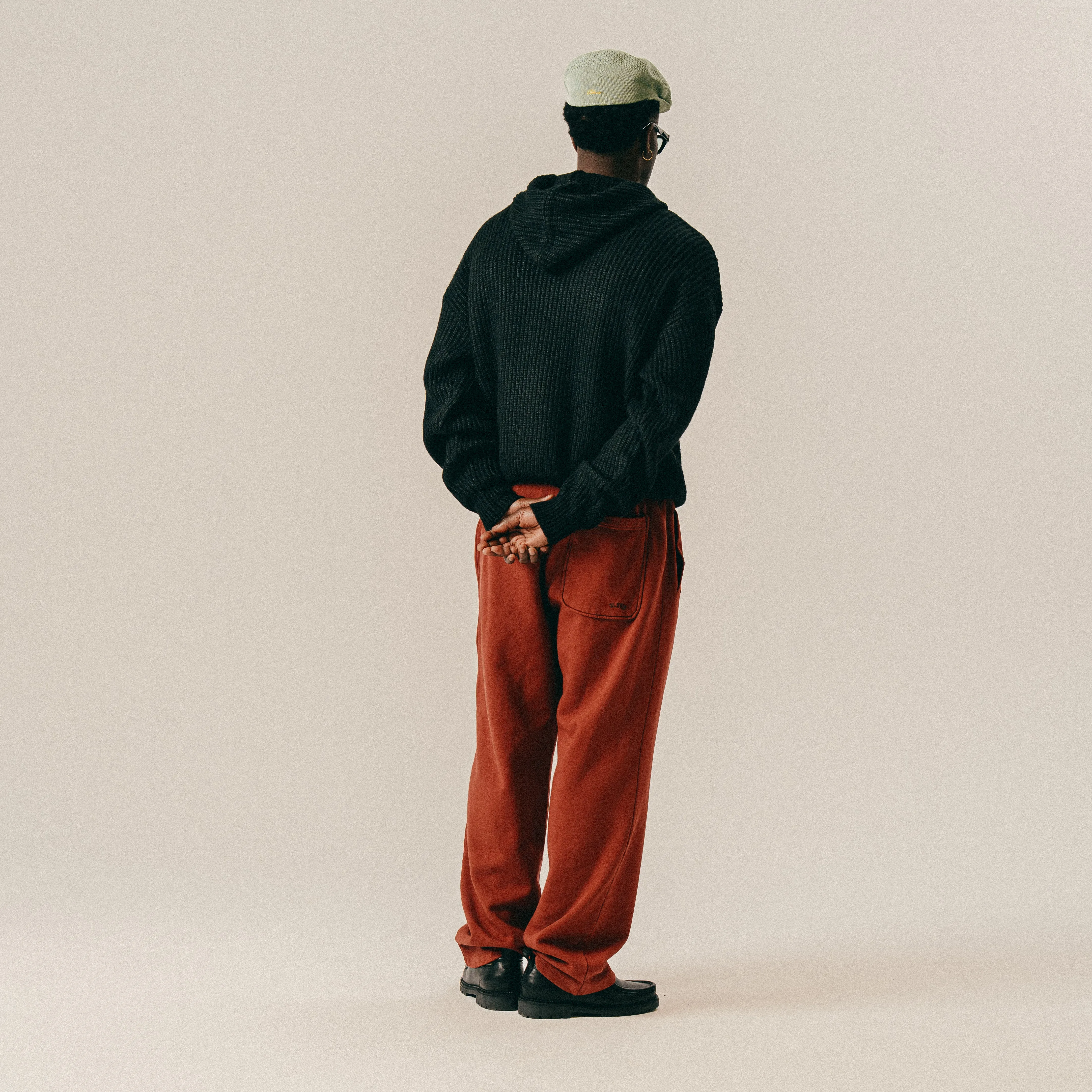 BLKVIS SCRIPT HEAVY KNIT HOODY - BLACK sold by BLKVIS product image thumbnail 5