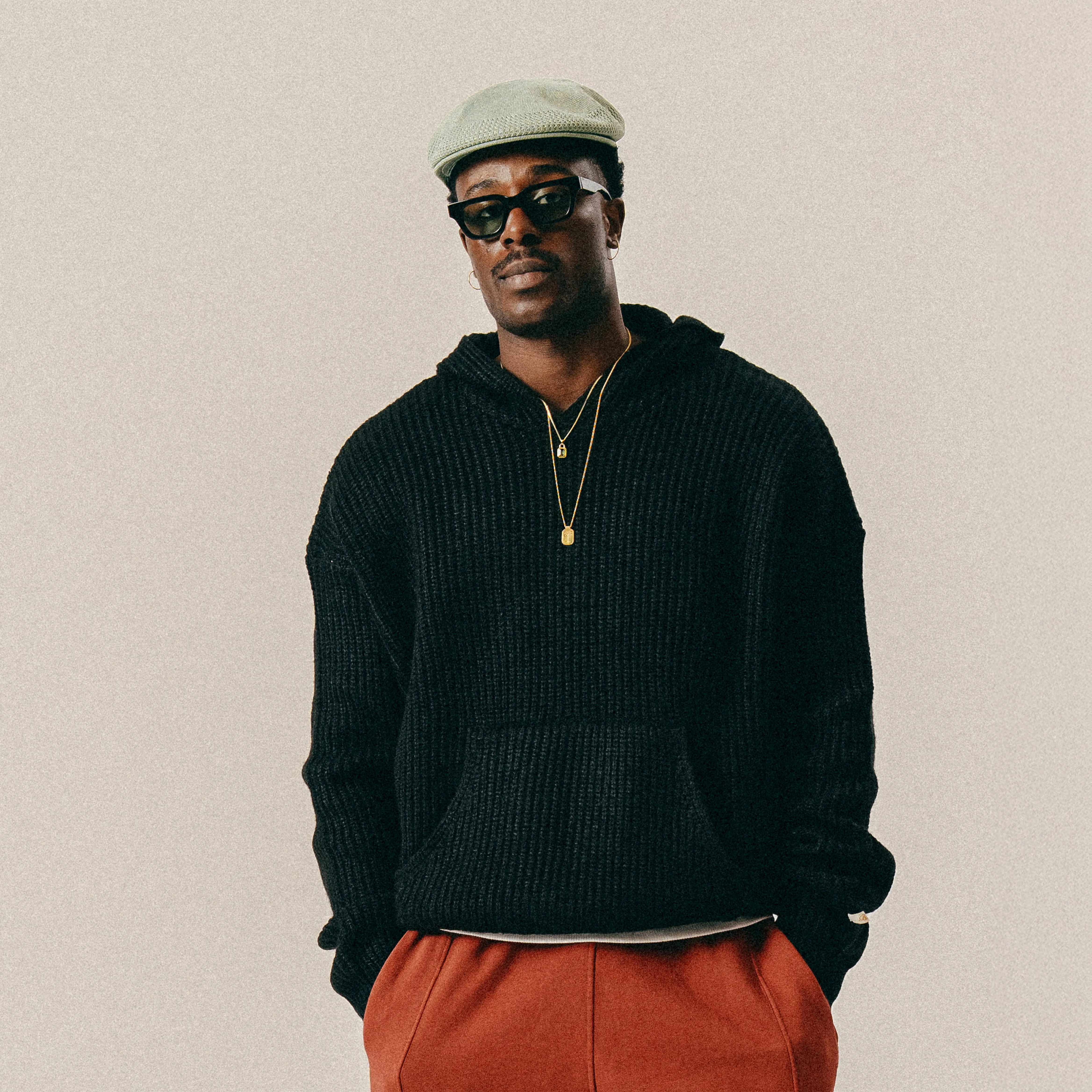 BLKVIS SCRIPT HEAVY KNIT HOODY - BLACK sold by BLKVIS product image thumbnail 2