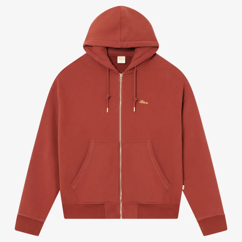 BLKVIS SCRIPT ZIP HOODY - MADDER BROWN sold by BLKVIS