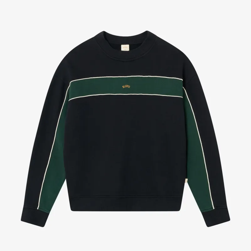 BLKVIS SCRIPT COLORBLOCK SWEATER - BLACK sold by BLKVIS