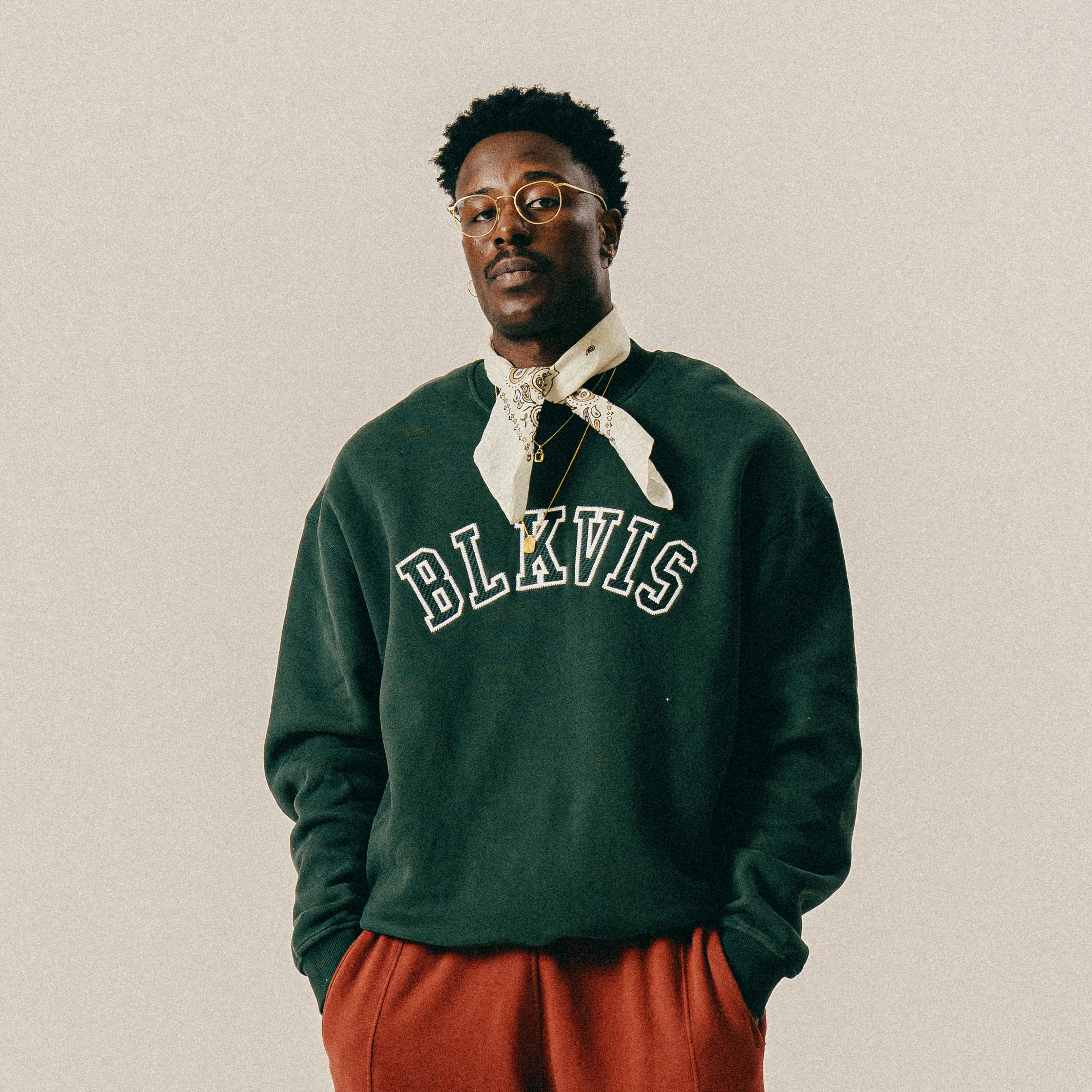 BLKVIS LOGO CREWNECK - DARKEST SPRUCE sold by BLKVIS product image thumbnail 2