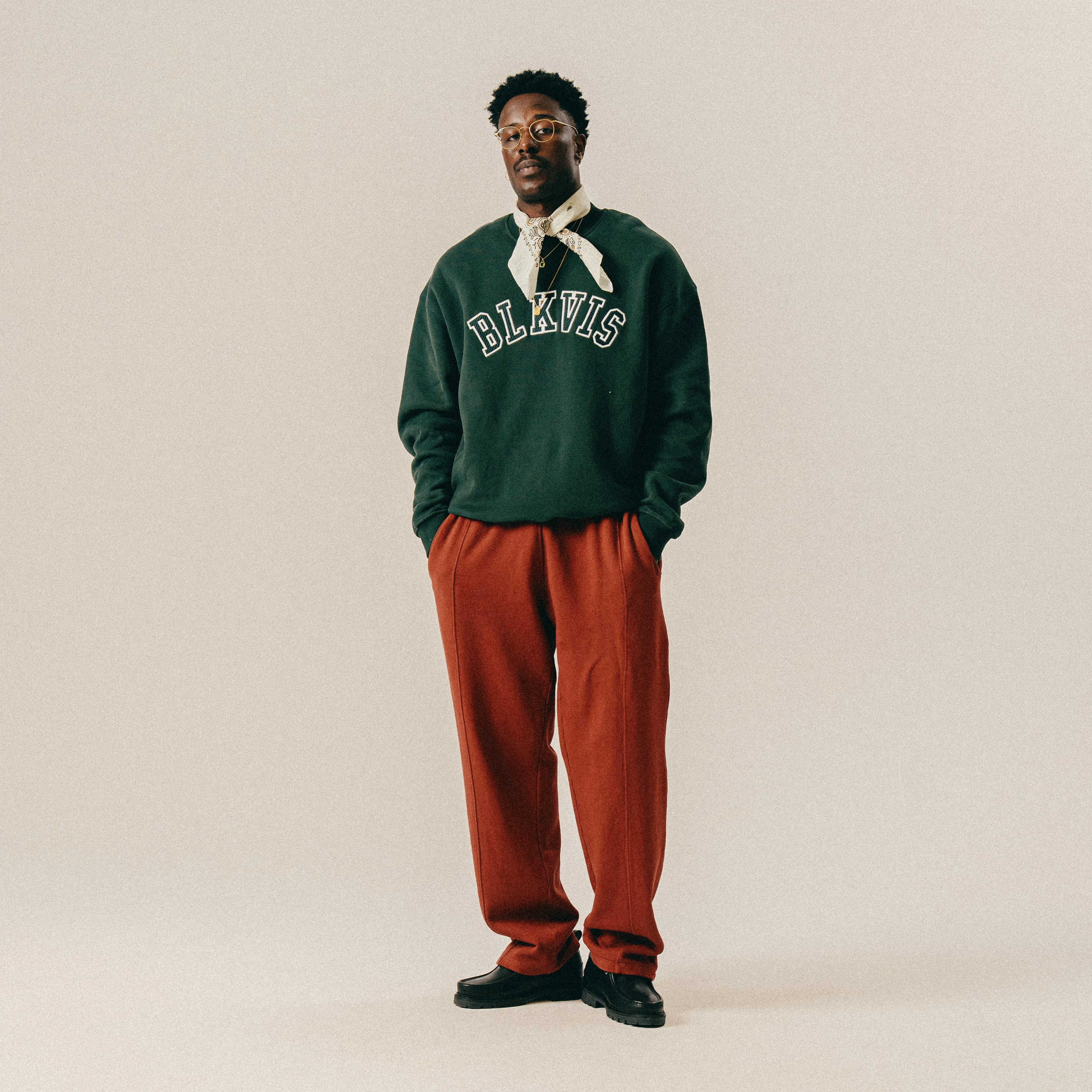 BLKVIS LOGO CREWNECK - DARKEST SPRUCE sold by BLKVIS product image thumbnail 3