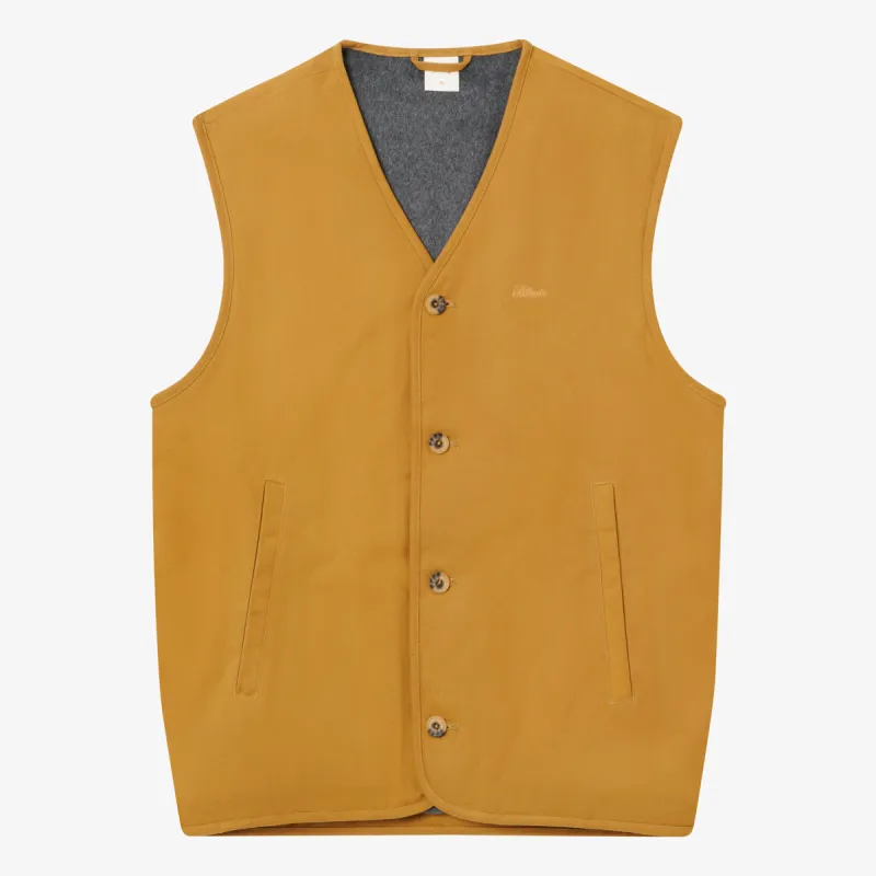 BLKVIS WAXED CANVAS VEST - TAPENADE made by BLKVIS