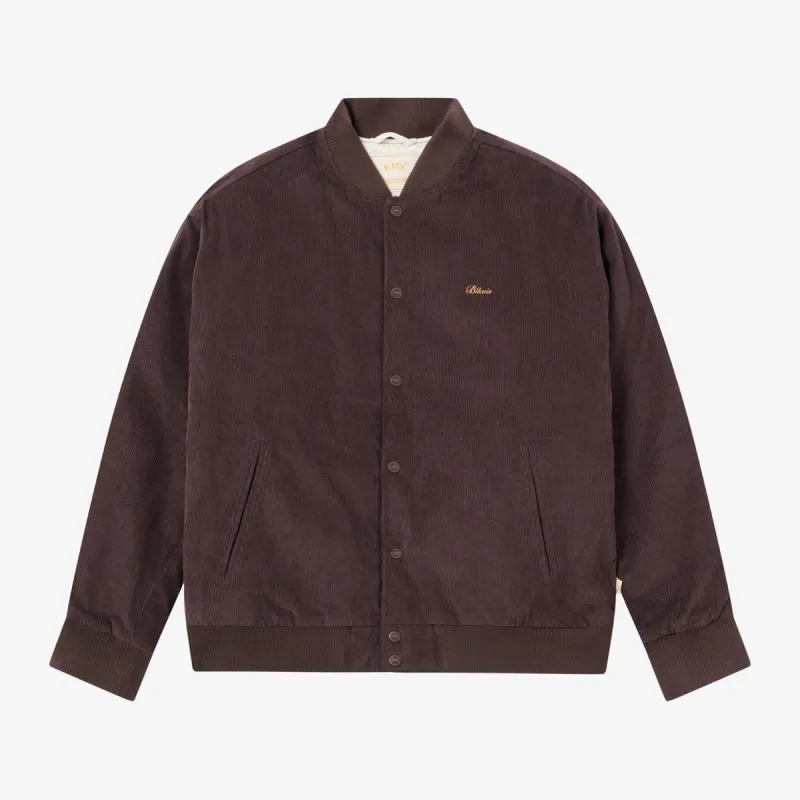 BLKVIS SCRIPT CORDUROY VARSITY JACKET - RAISIN made by BLKVIS