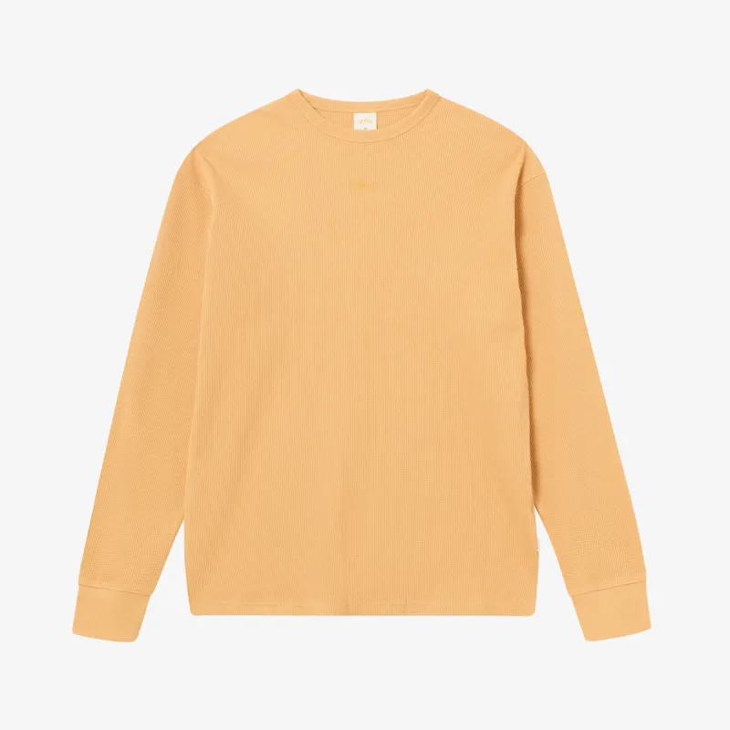 BLKVIS SCRIPT WAFFLE LONGSLEEVE - TAFFY sold by BLKVIS