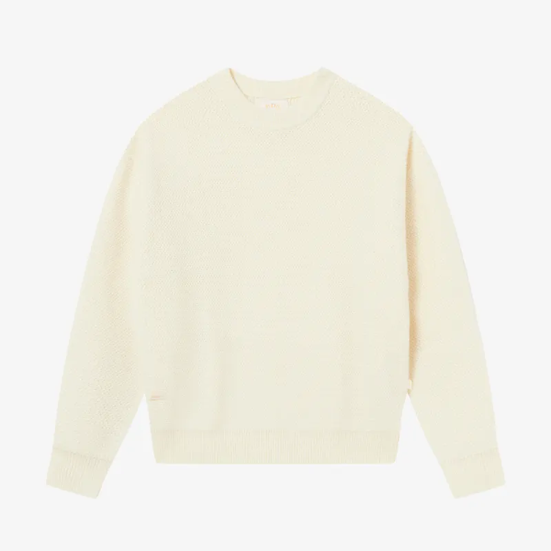 BLKVIS SCRIPT HEAVY KNIT SWEATER - ANTIQUE WHITE sold by BLKVIS