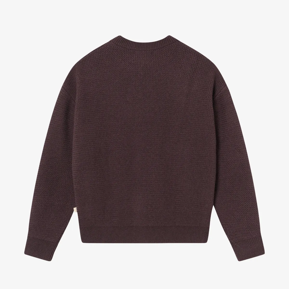 BLKVIS SCRIPT HEAVY KNIT SWEATER - RAISIN sold by BLKVIS product image thumbnail 5
