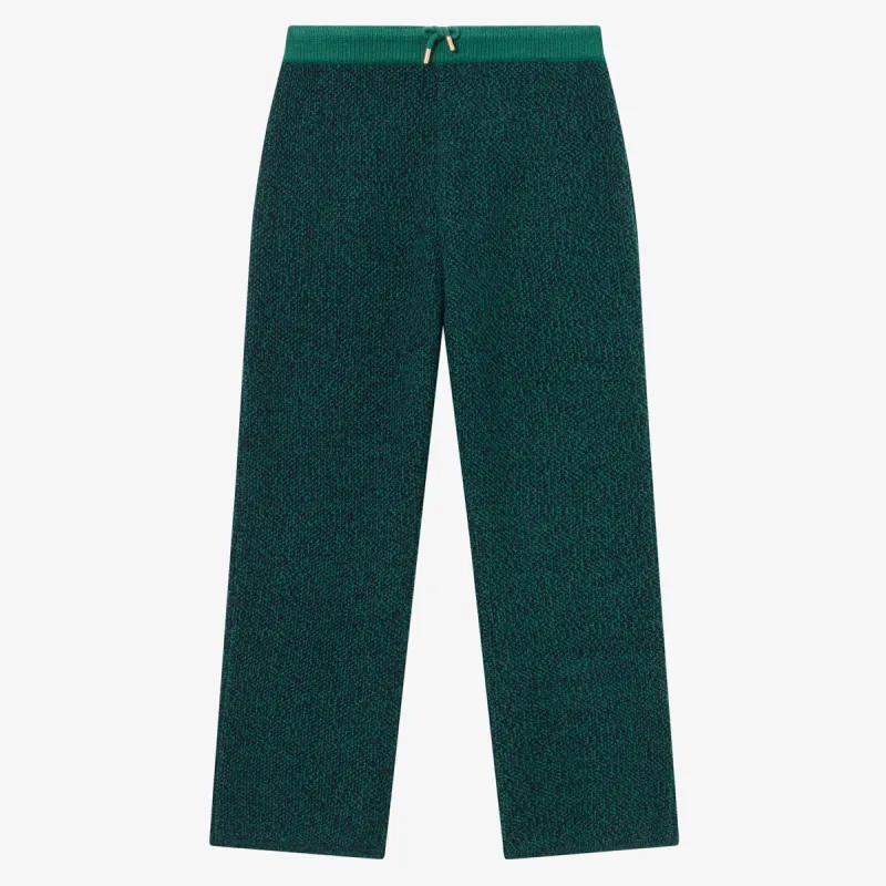 BLKVIS 2TONE STRUCTURE KNIT PANTS - HUNTER GREEN sold by BLKVIS