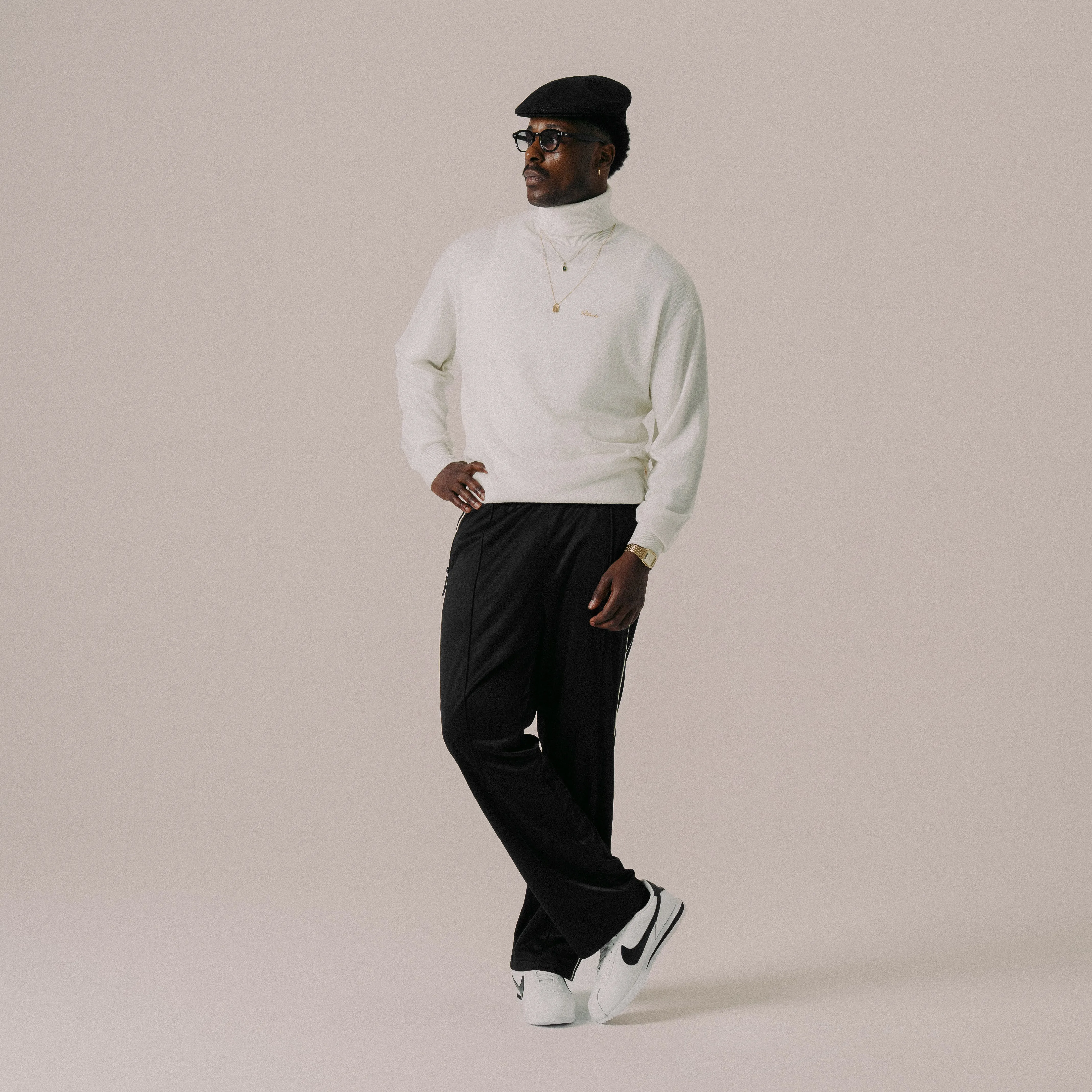 BLKVIS SCRIPT ROLLNECK SWEATER - ANTIQUE WHITE sold by BLKVIS product image thumbnail 4