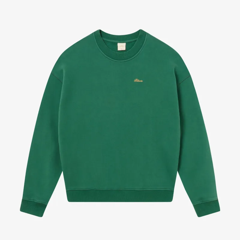 BLKVIS SCRIPT CREWNECK - HUNTER GREEN sold by BLKVIS