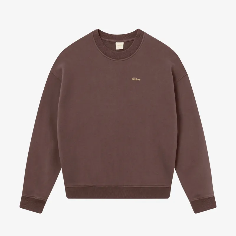 BLKVIS SCRIPT CREWNECK - RAISIN sold by BLKVIS