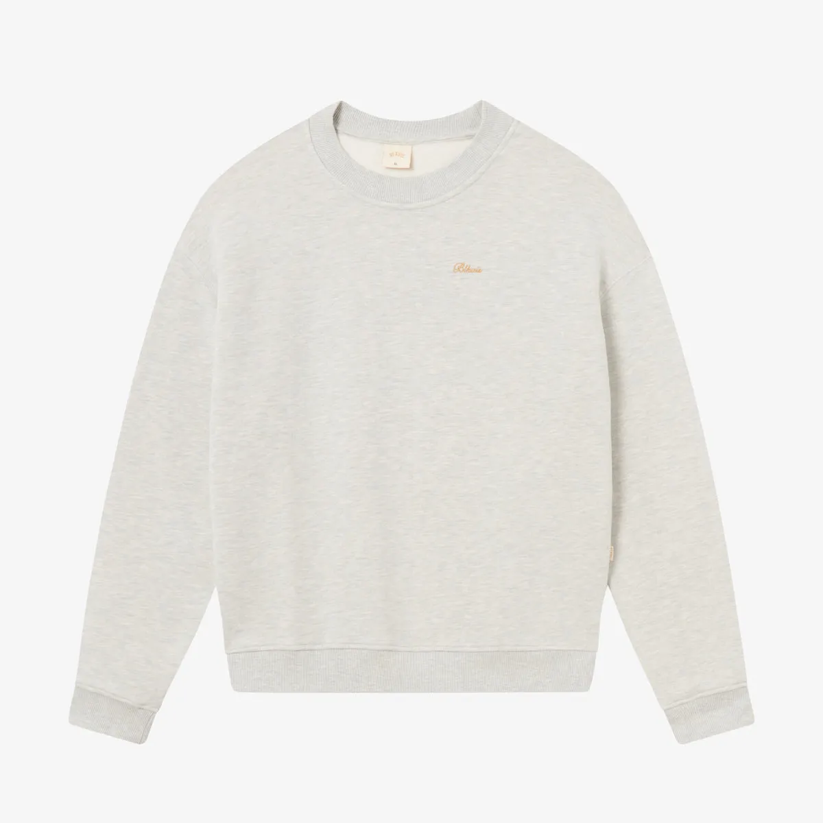 BLKVIS SCRIPT CREWNECK - LIGHT GREY HEATHER sold by BLKVIS