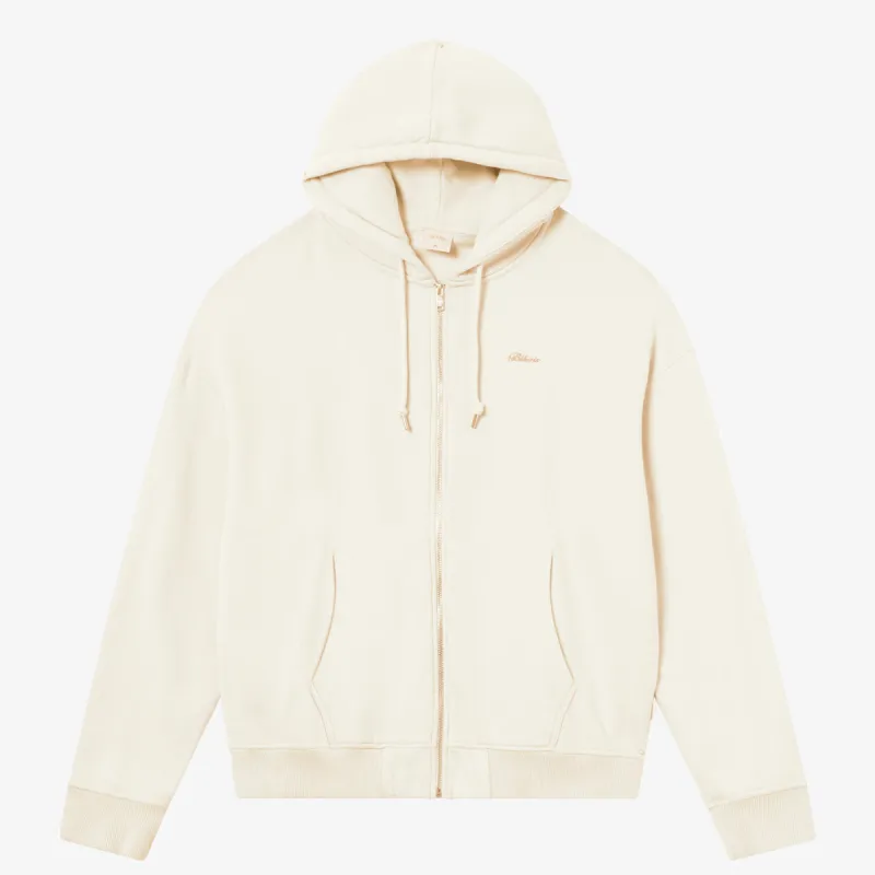 BLKVIS SCRIPT ZIP-HOODY - ANTIQUE WHITE sold by BLKVIS