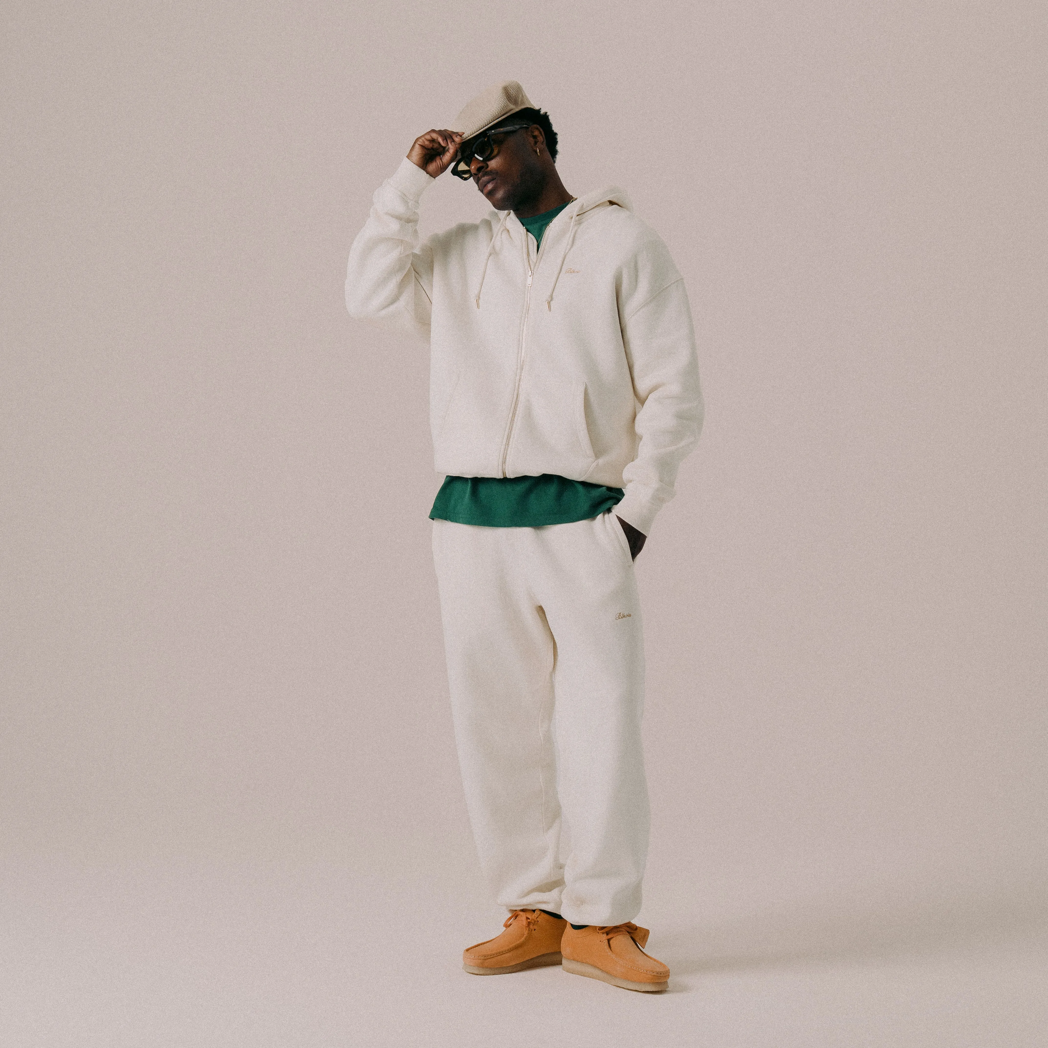 BLKVIS SCRIPT ZIP-HOODY - ANTIQUE WHITE sold by BLKVIS product image thumbnail 3