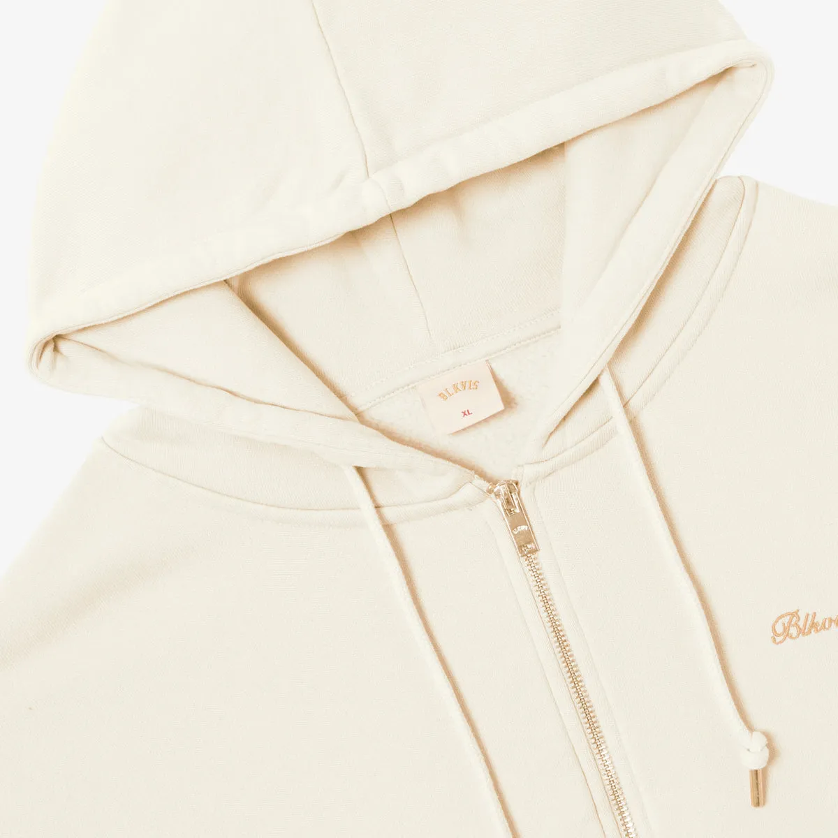 BLKVIS SCRIPT ZIP-HOODY - ANTIQUE WHITE sold by BLKVIS product image thumbnail 5
