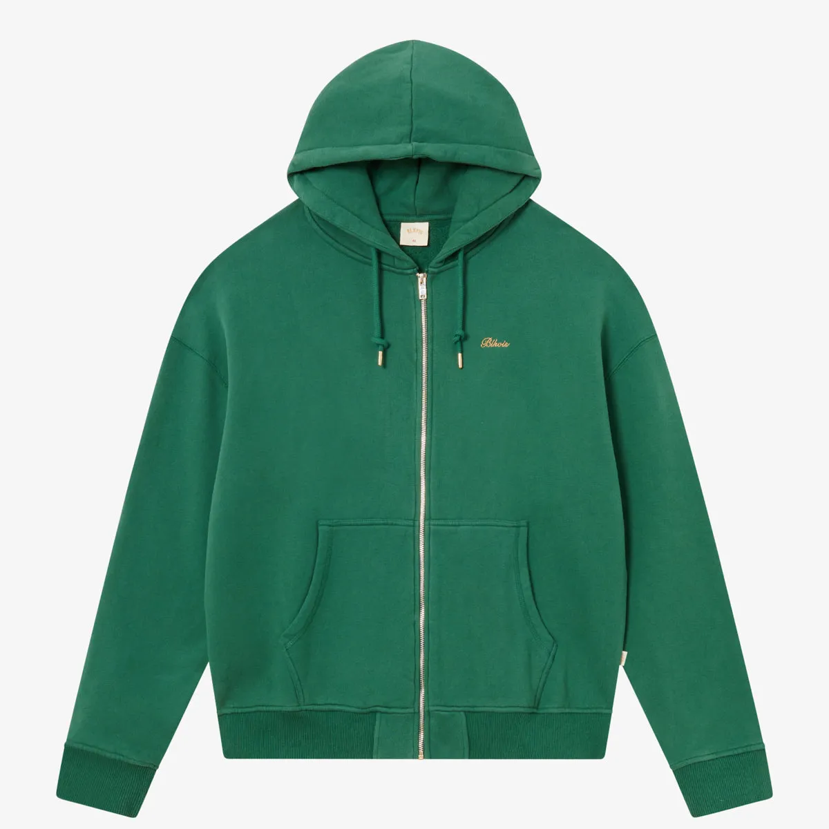 BLKVIS SCRIPT ZIP-HOODY - HUNTER GREEN sold by BLKVIS