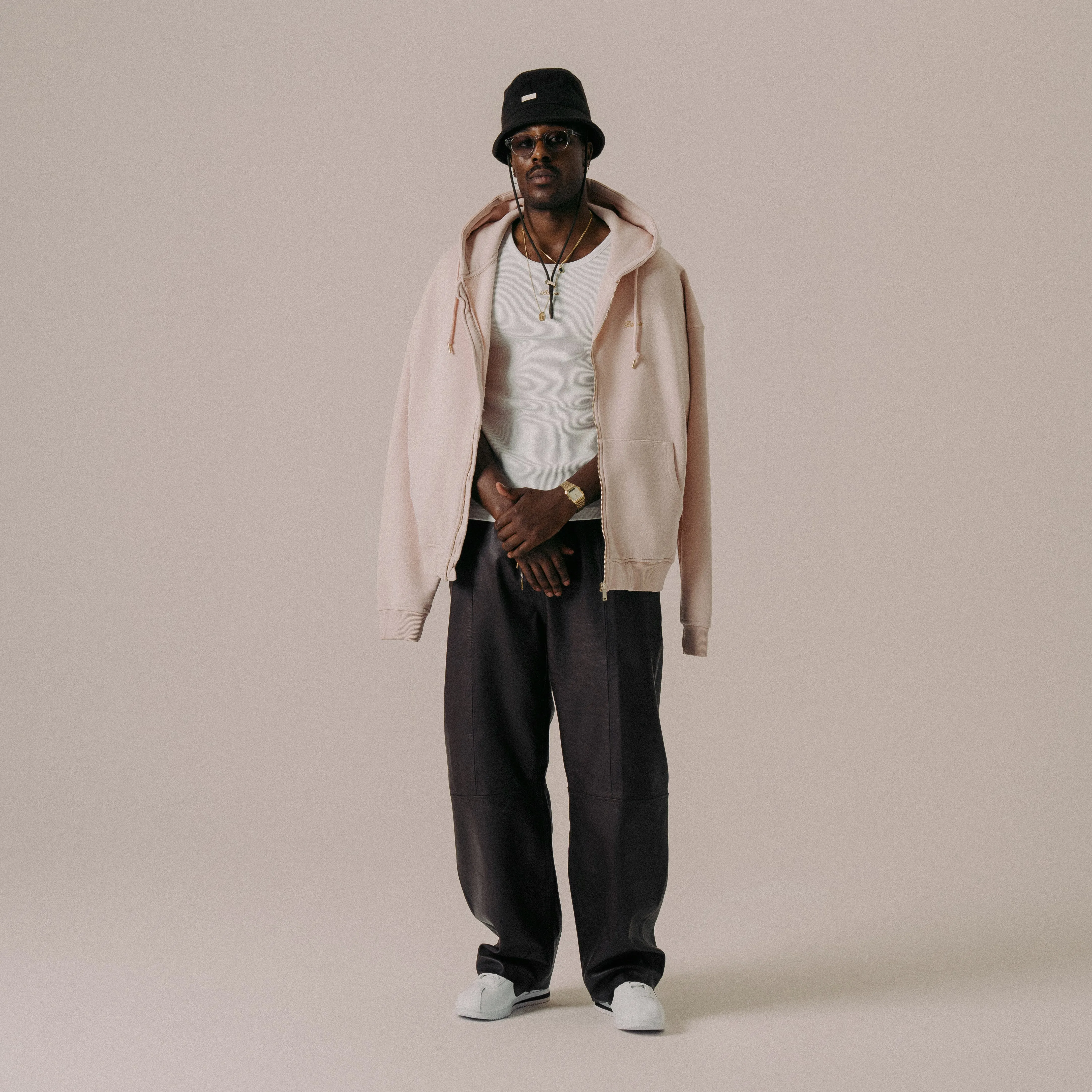 BLKVIS SCRIPT ZIP-HOODY - SEPIA ROSE sold by BLKVIS product image thumbnail 4